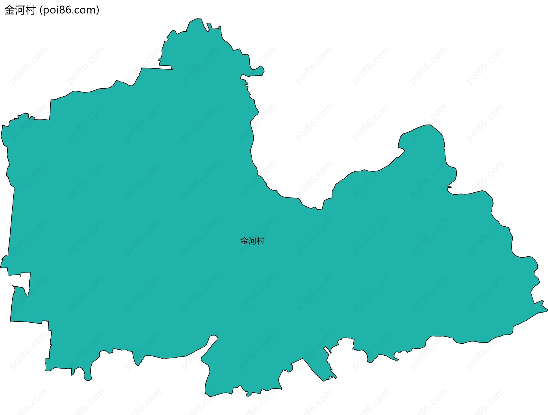金河村边界地图
