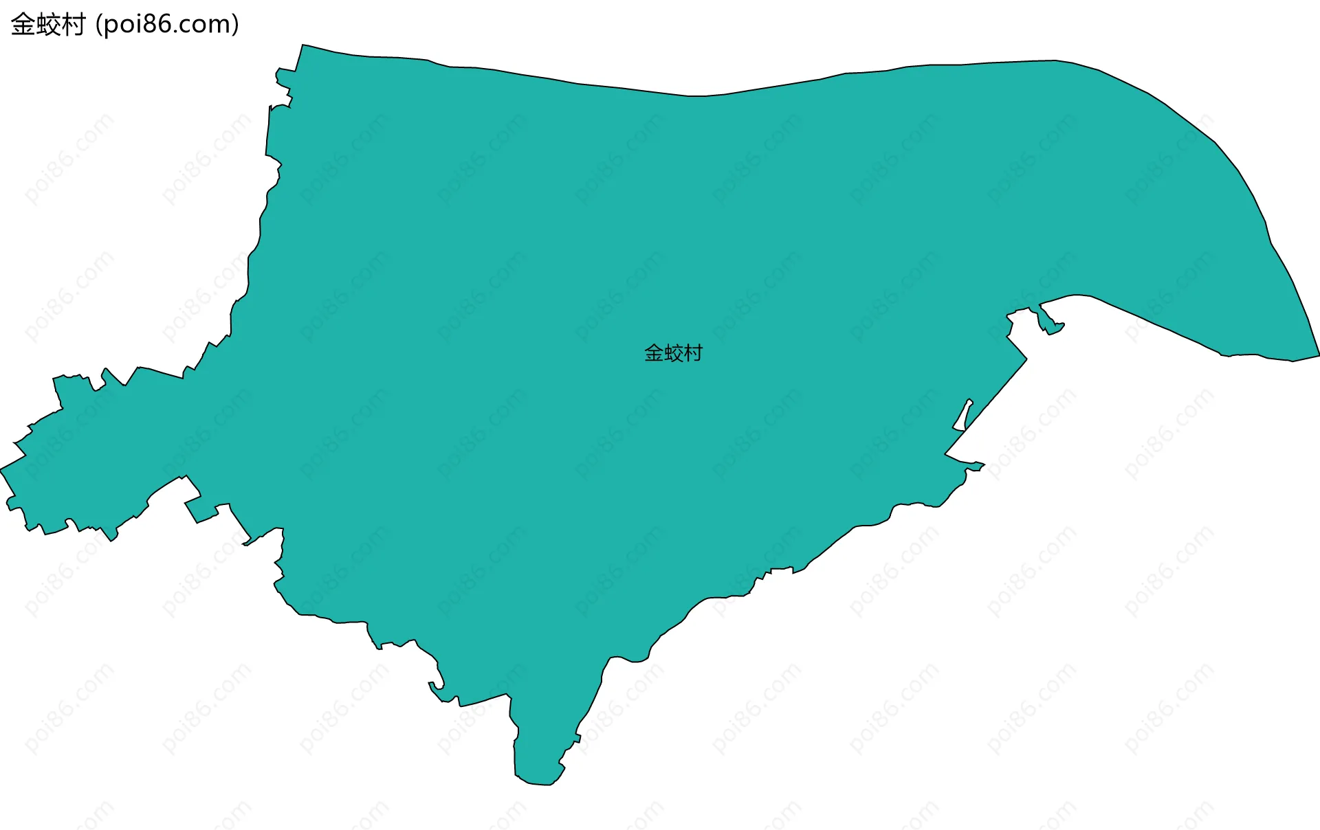 金蛟村边界地图