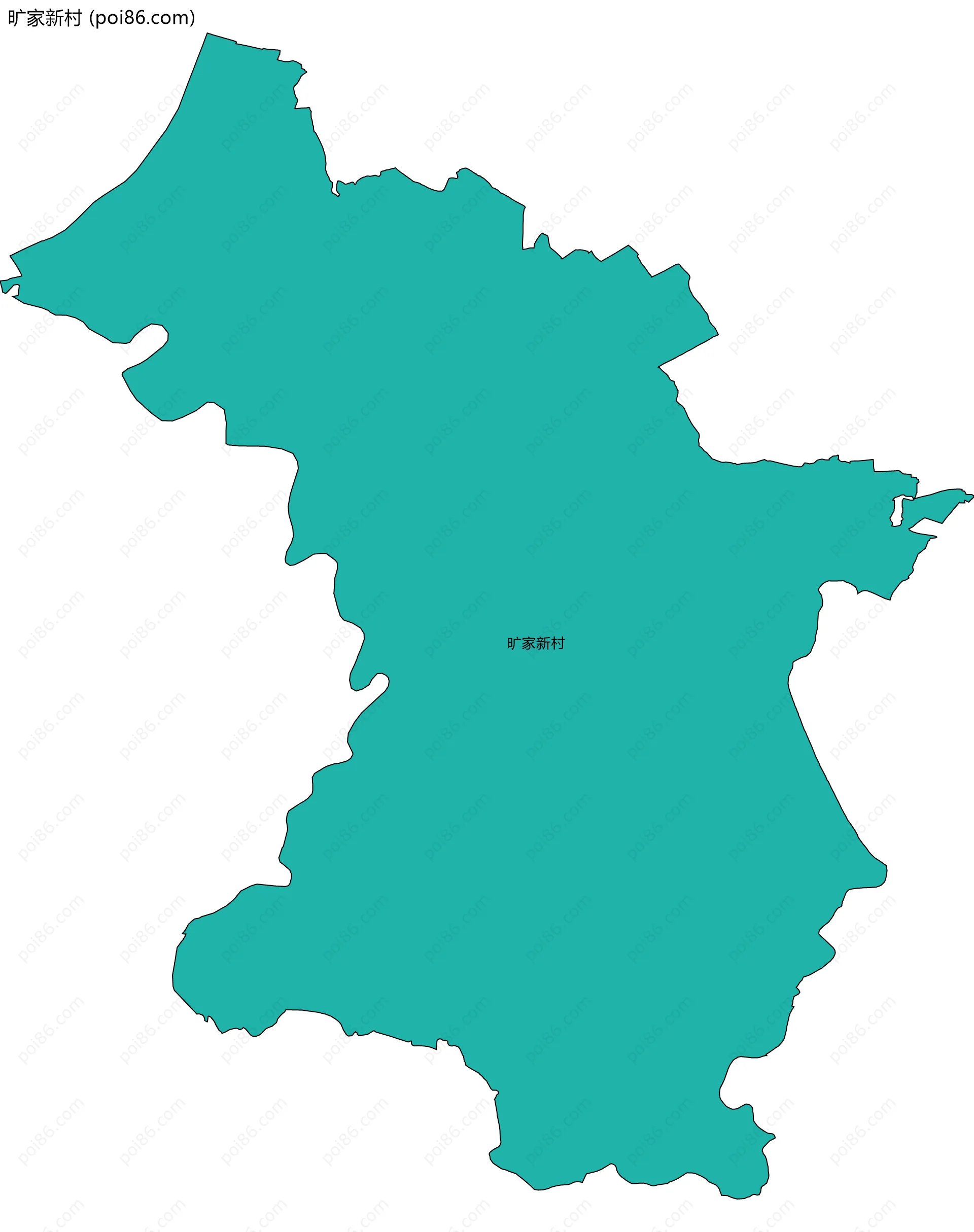 旷家新村边界地图