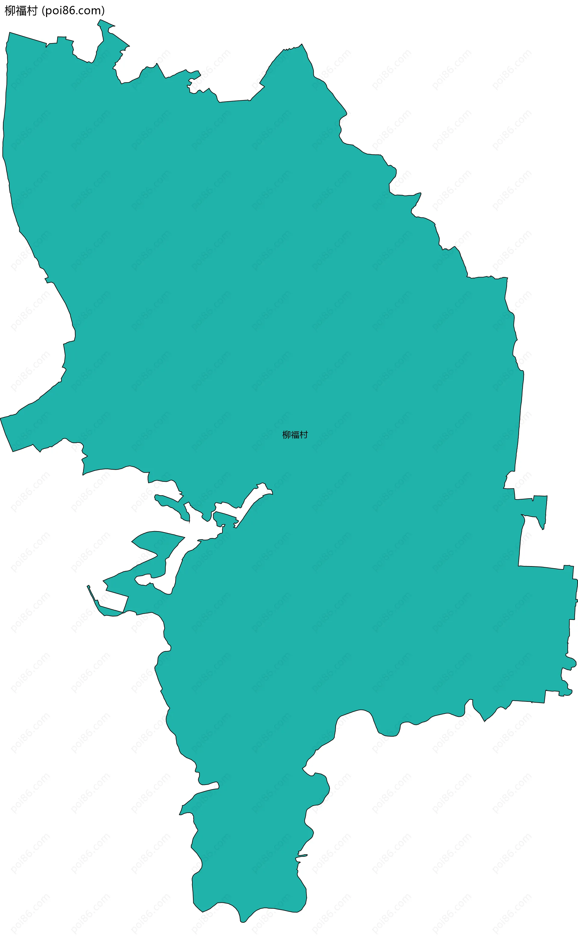 柳福村边界地图