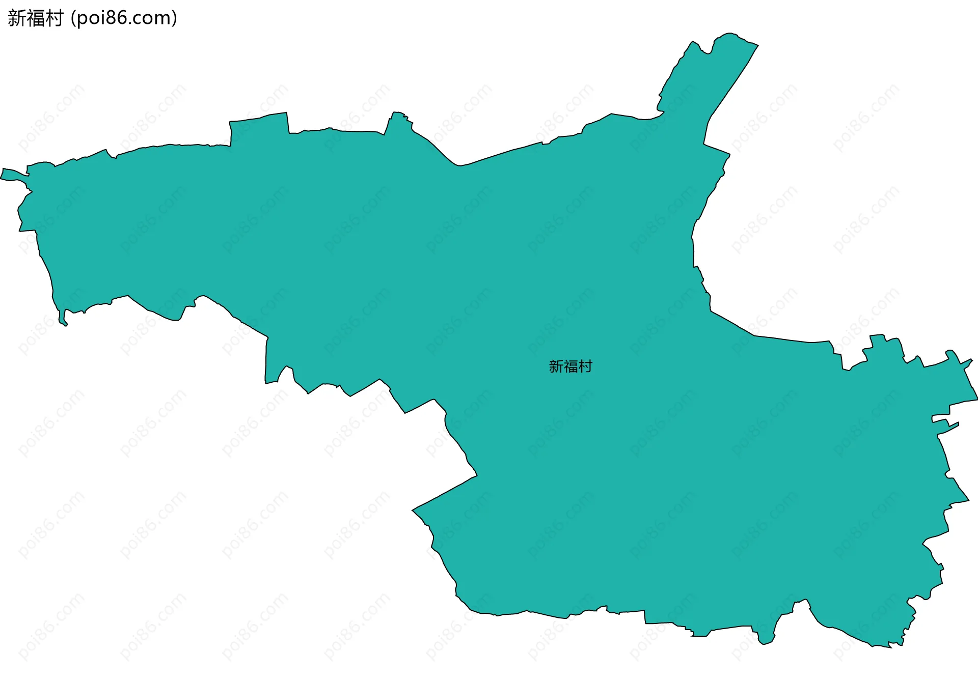 新福村边界地图