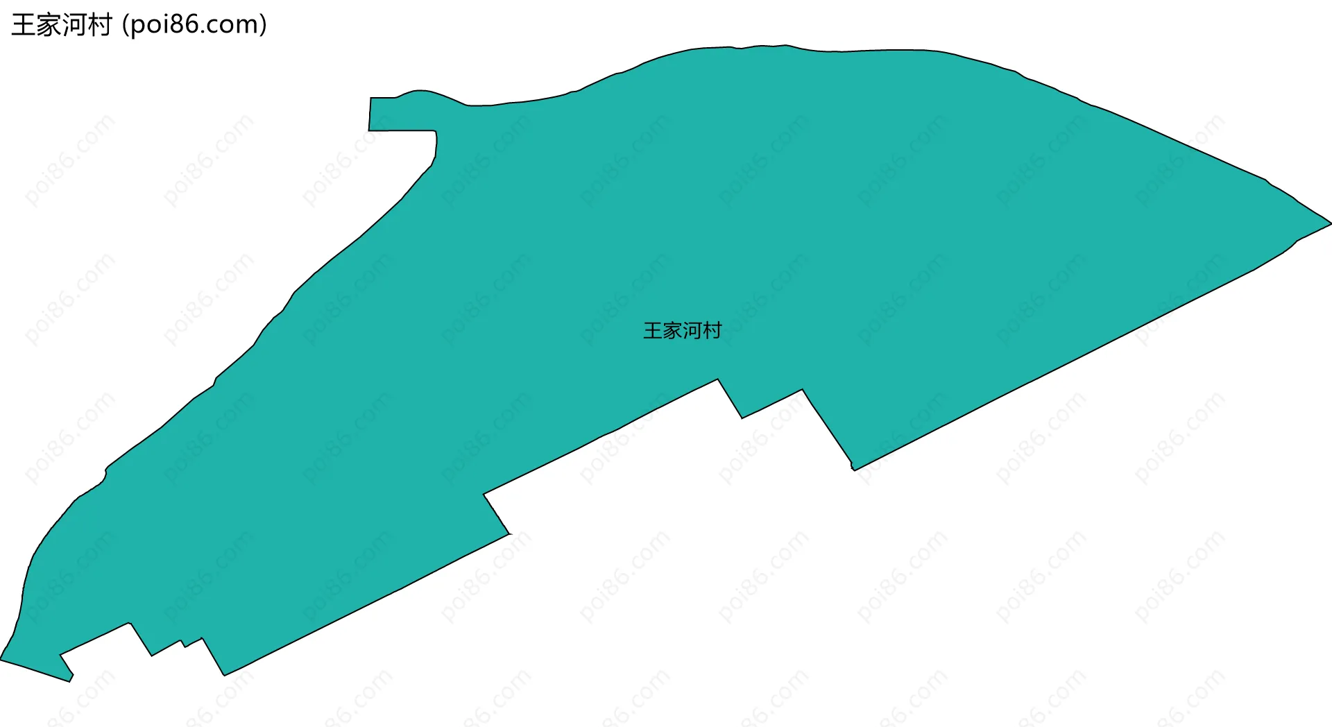 王家河村边界地图