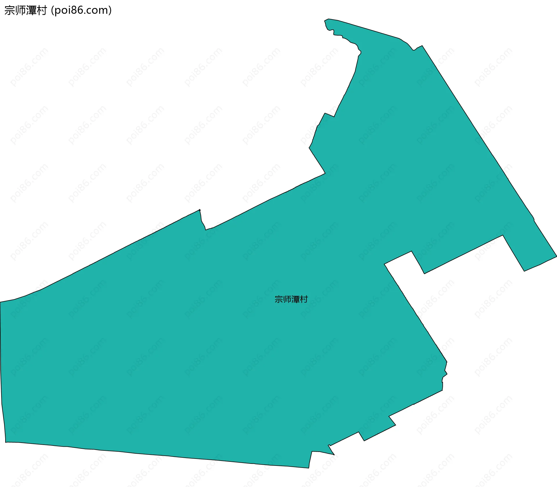 宗师潭村边界地图