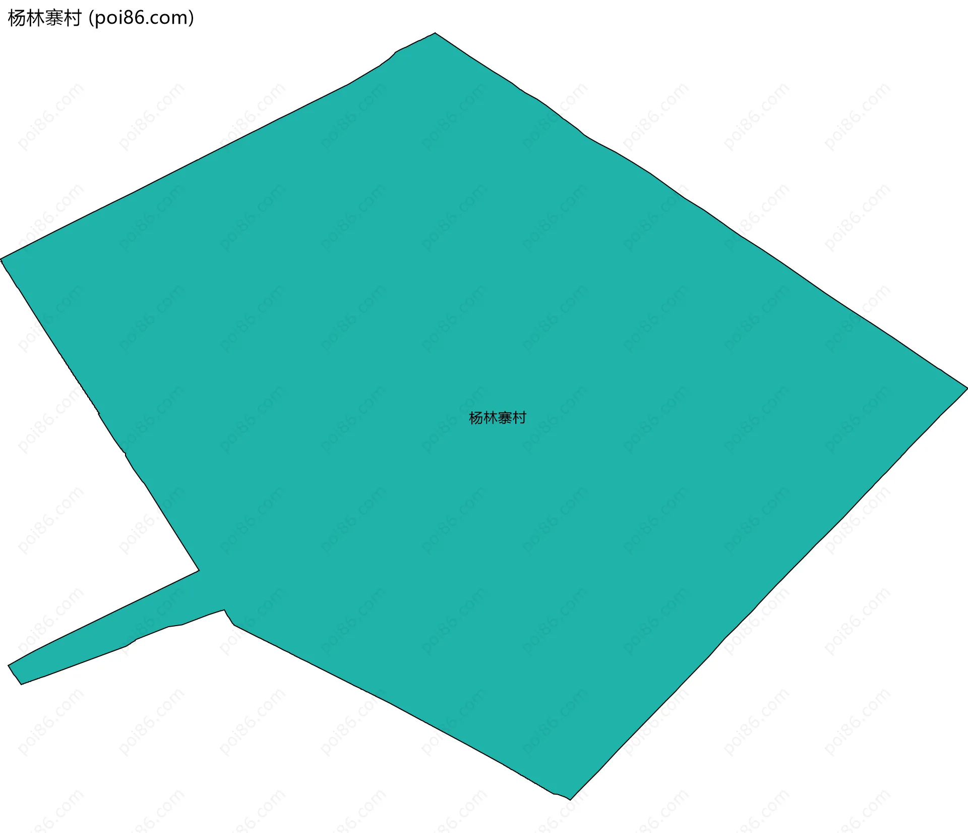 杨林寨村边界地图