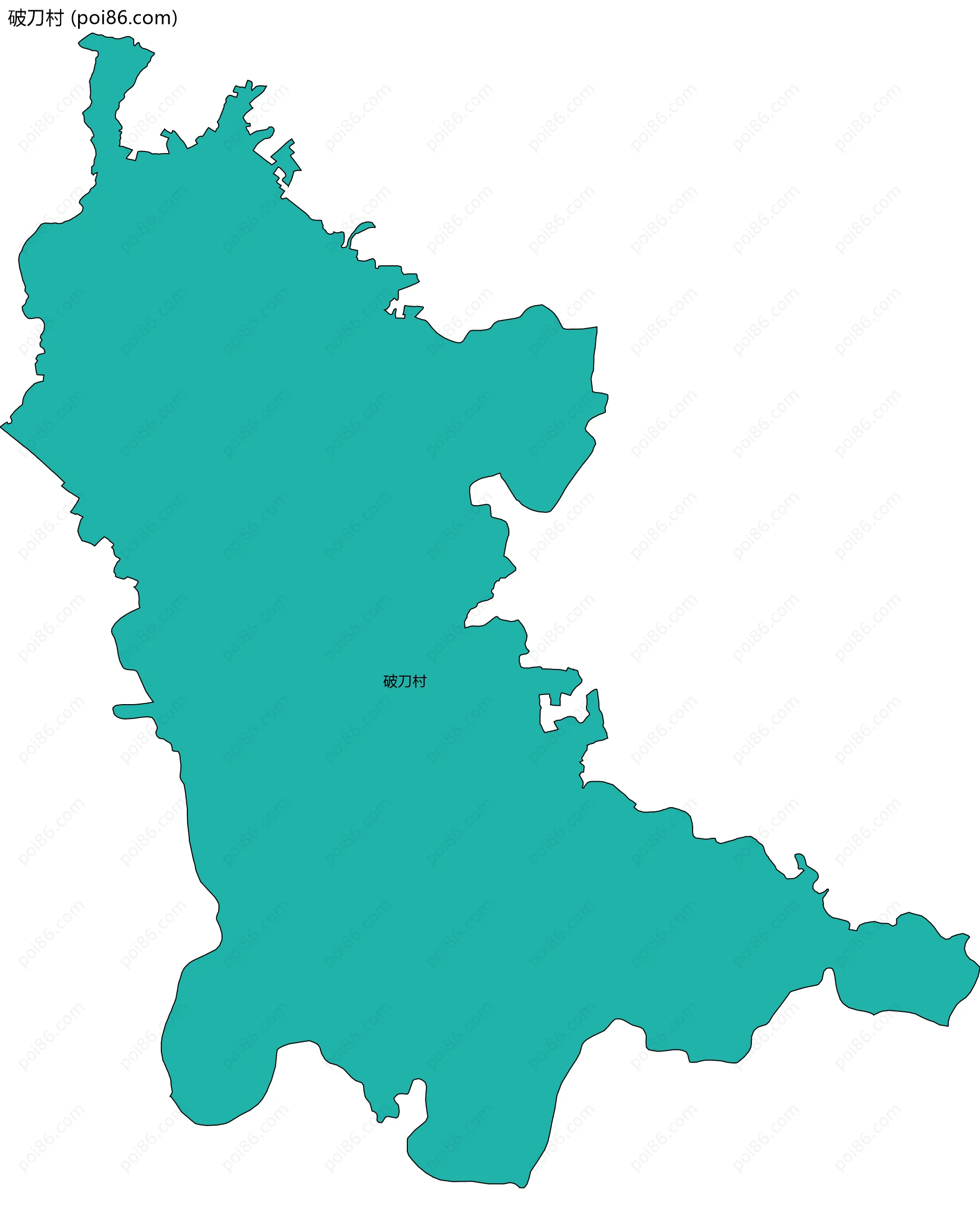 破刀村边界地图