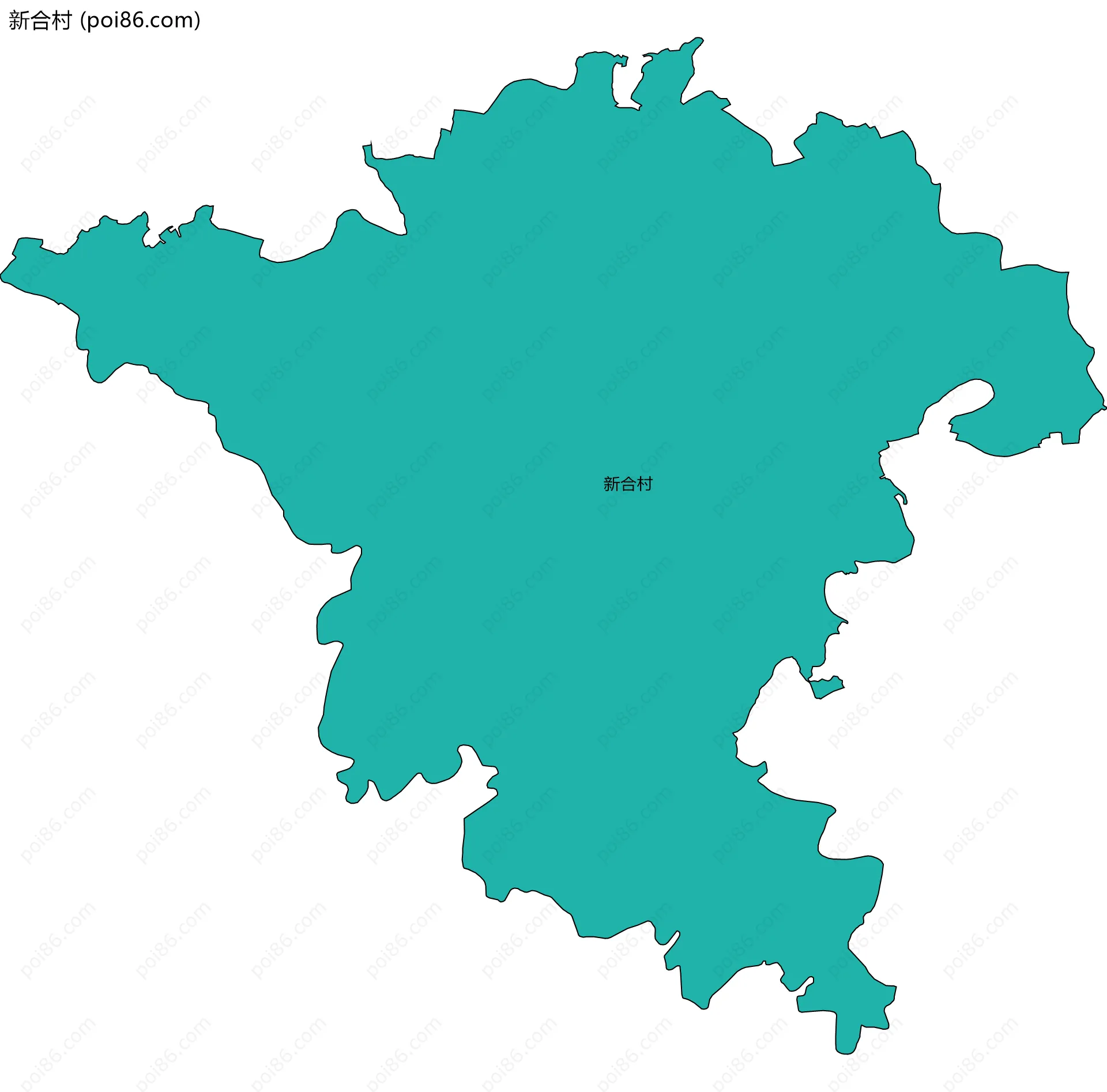 新合村边界地图