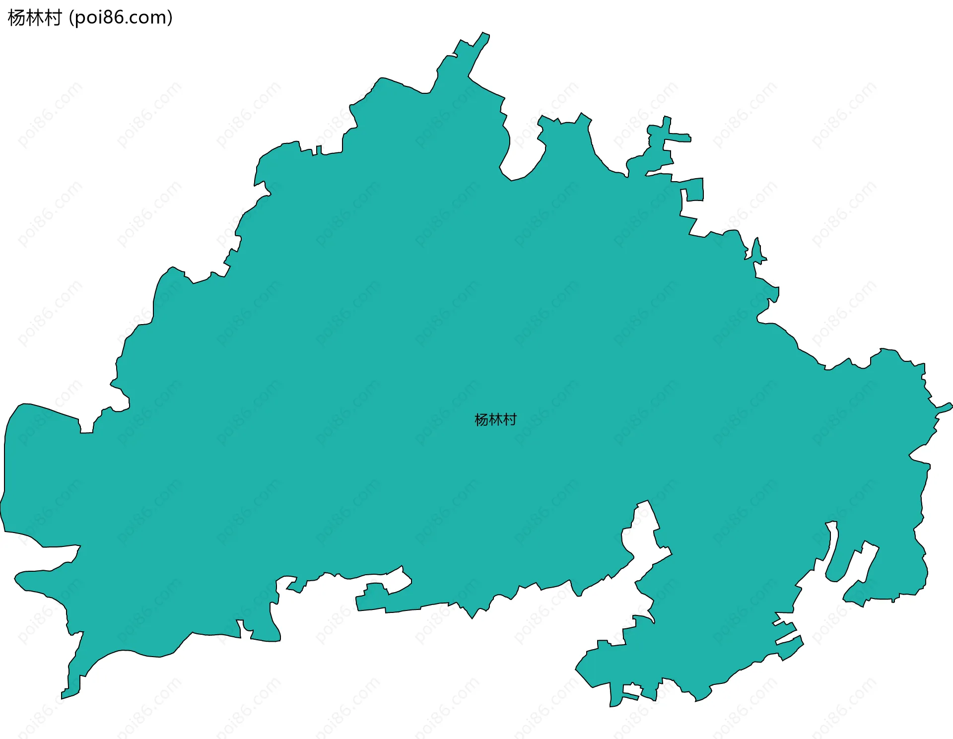 杨林村边界地图