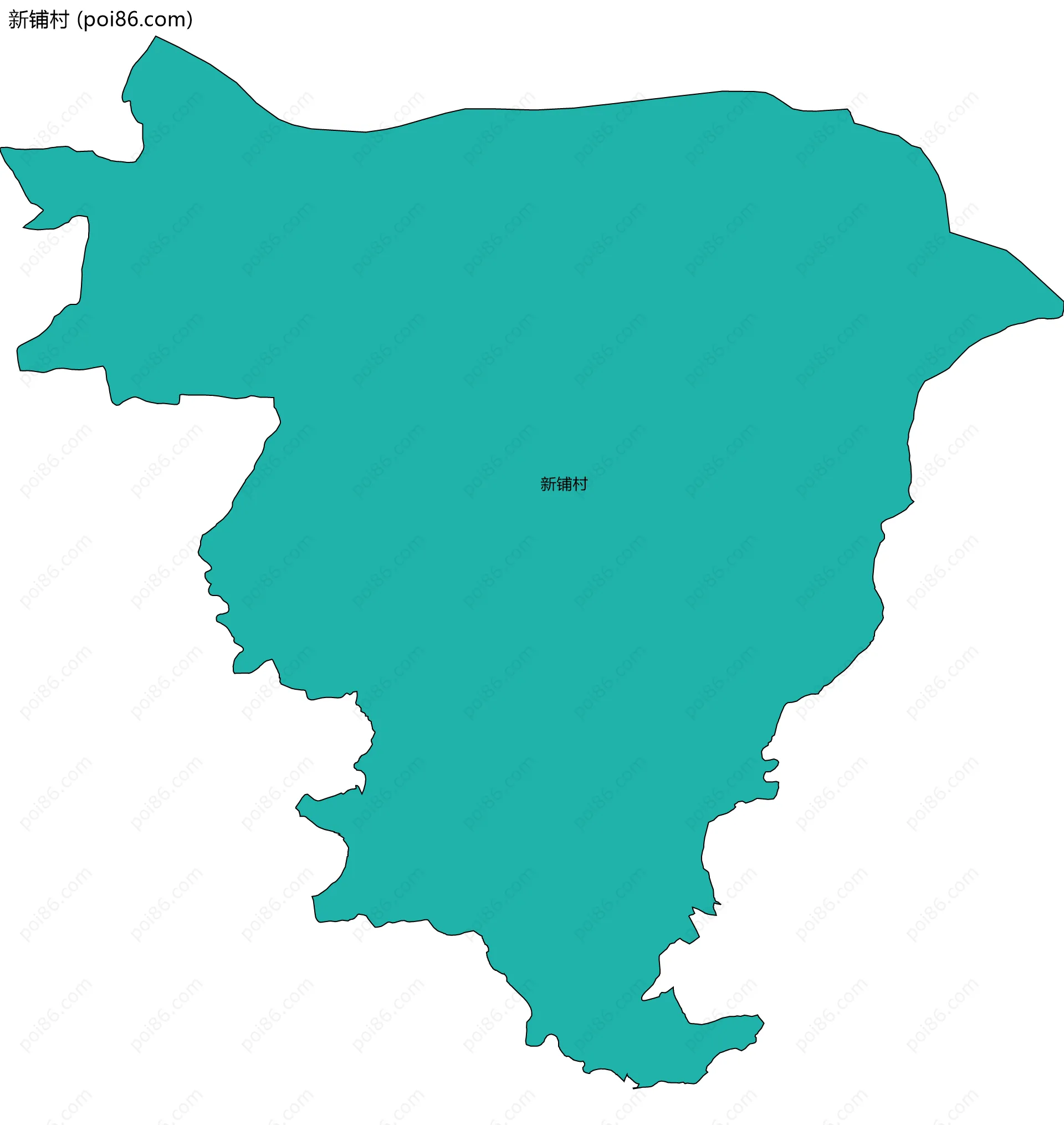 新铺村边界地图