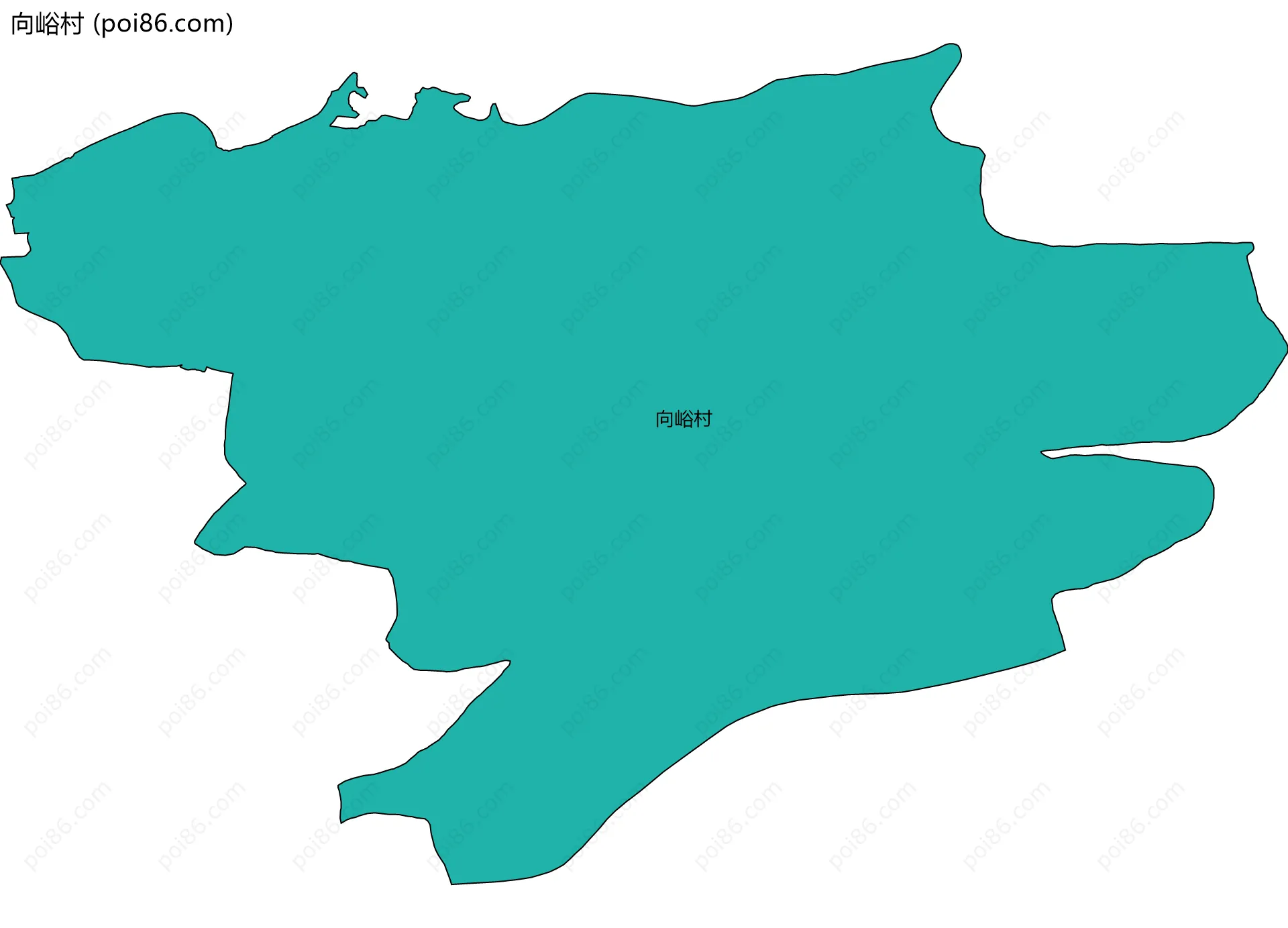 向峪村边界地图