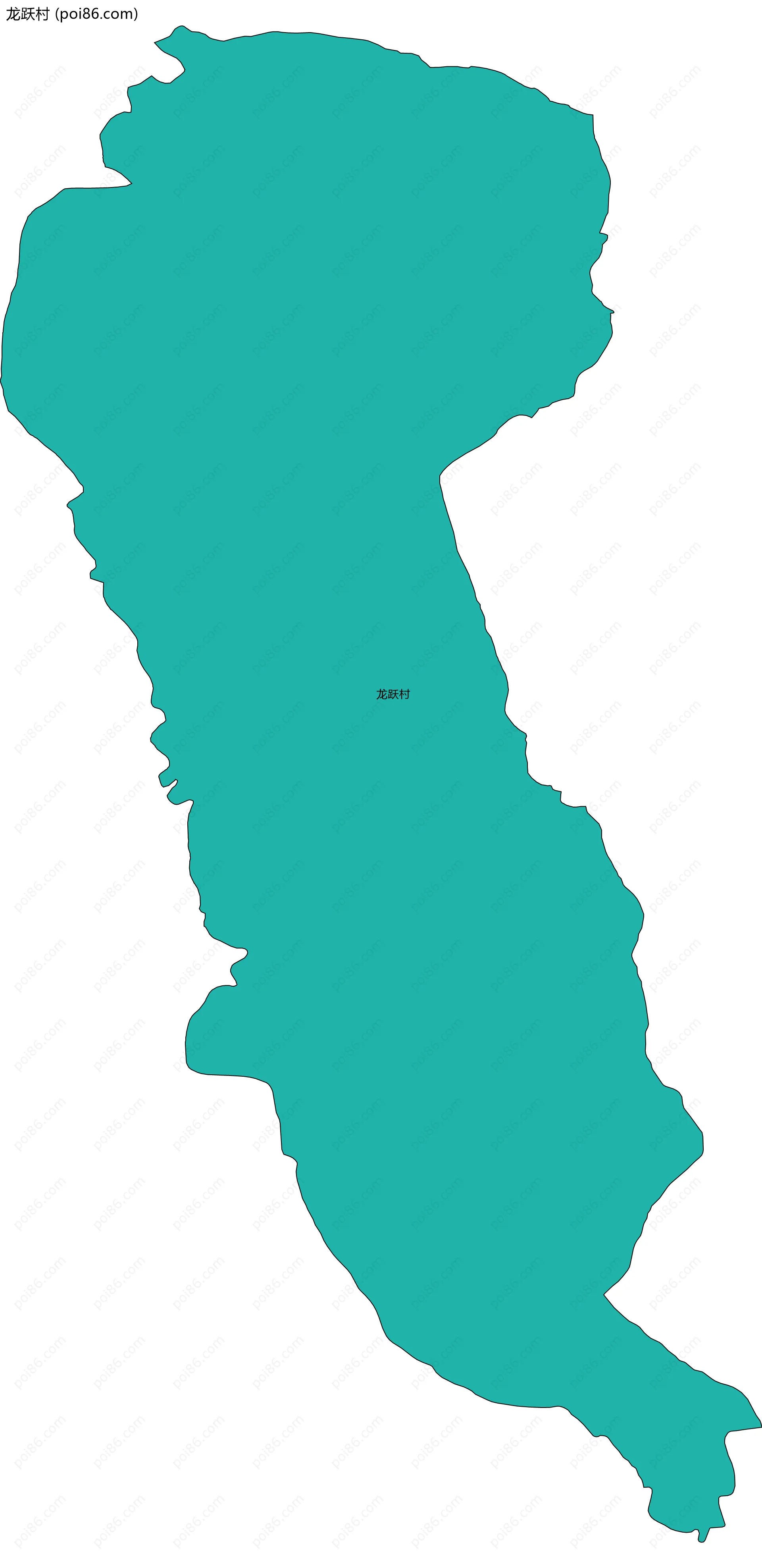 龙跃村边界地图