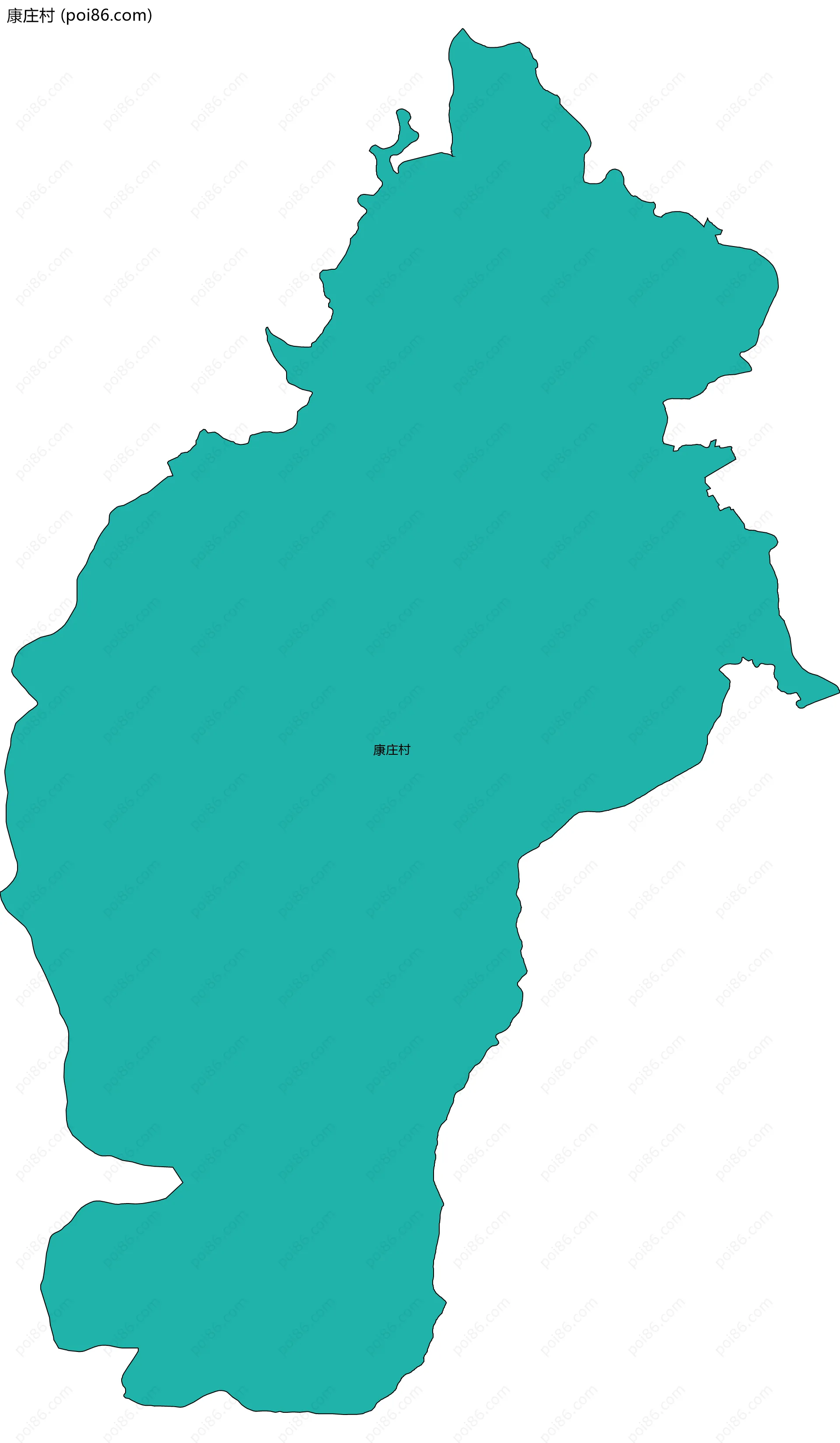 康庄村边界地图
