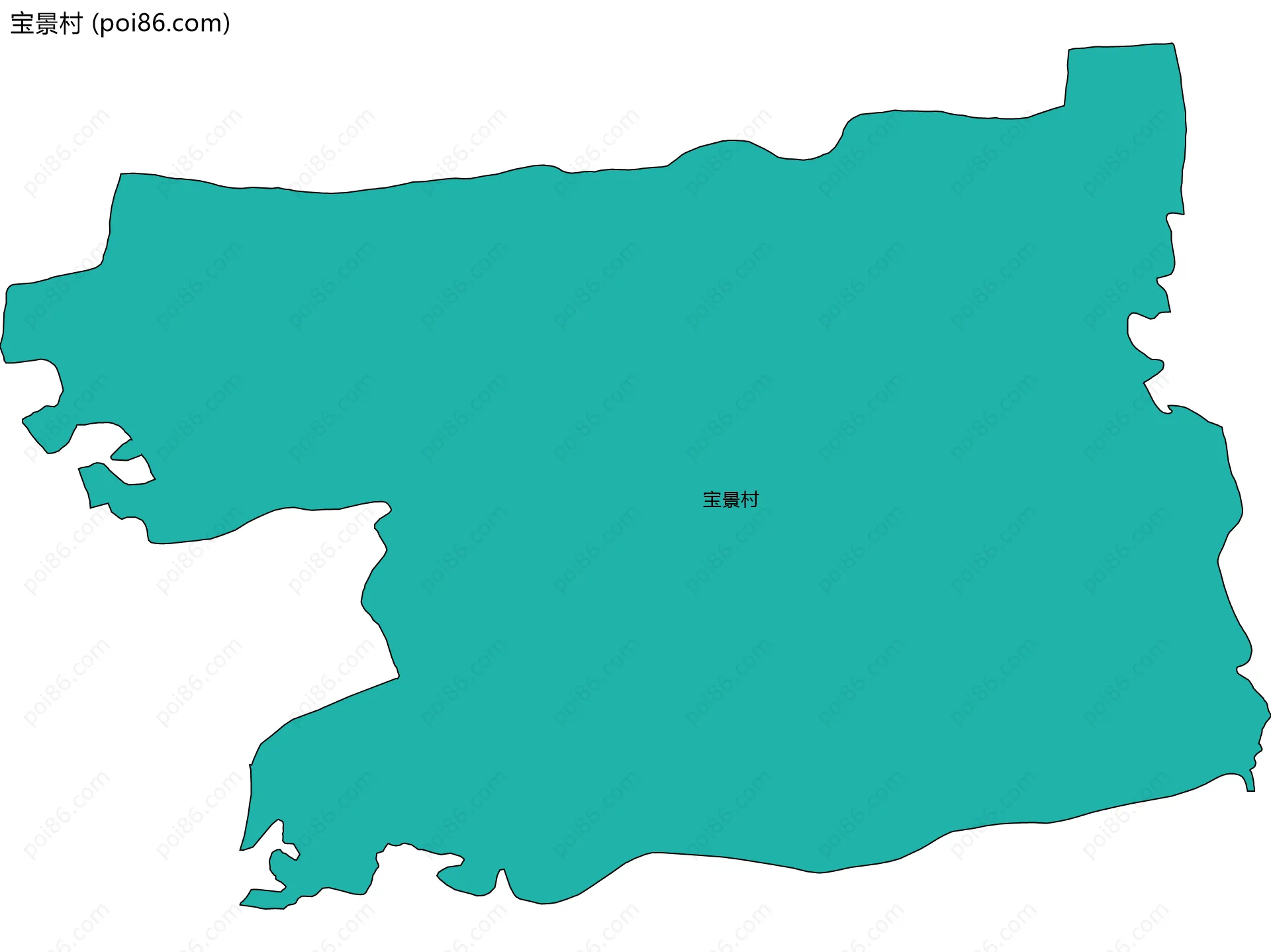 宝景村边界地图