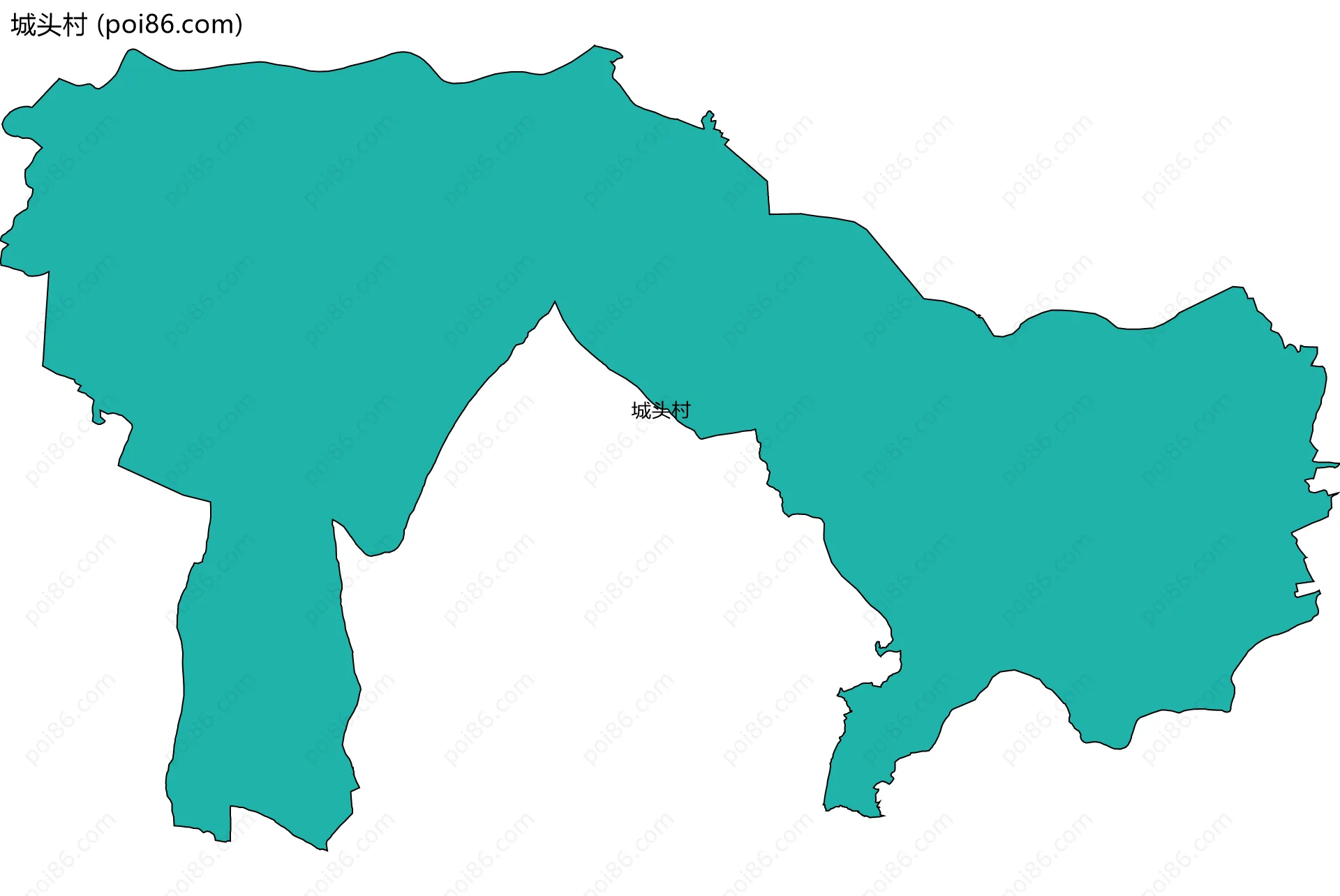 城头村边界地图