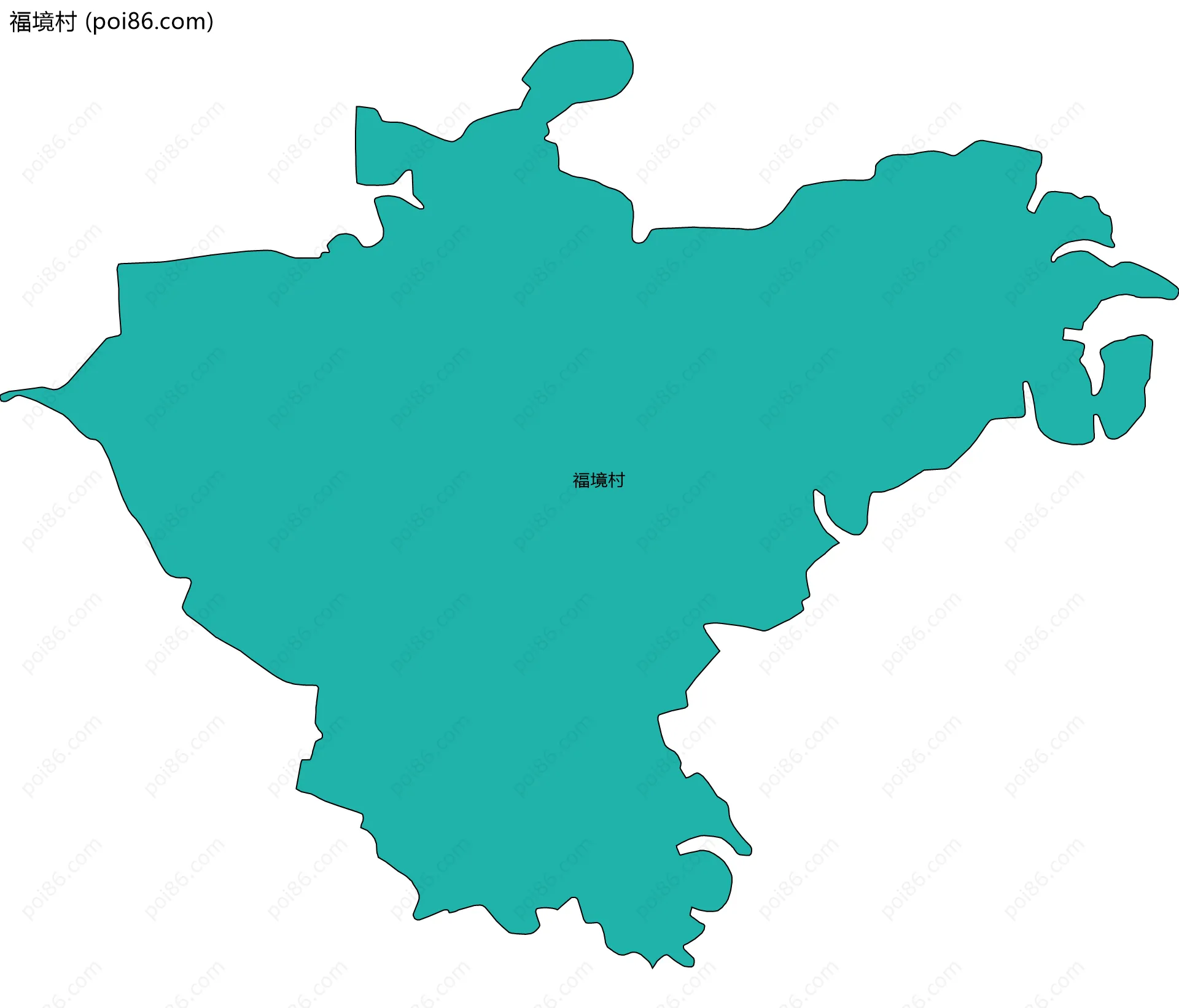 福境村边界地图