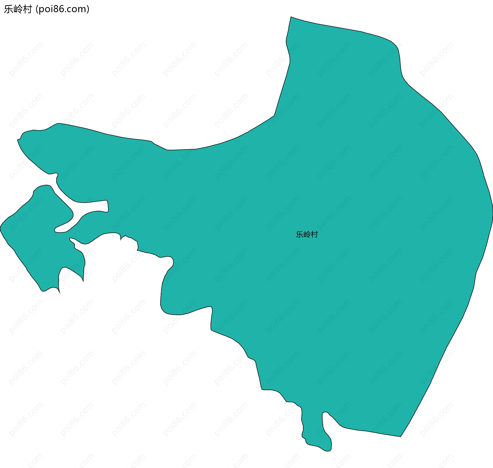 乐岭村边界地图