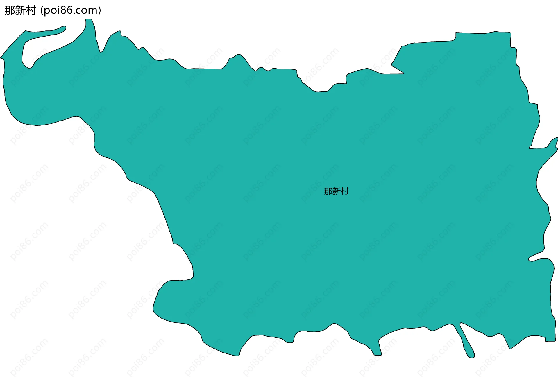 那新村边界地图