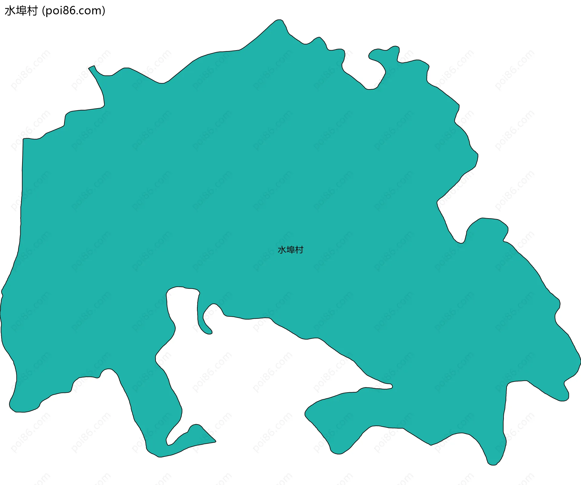 水埠村边界地图