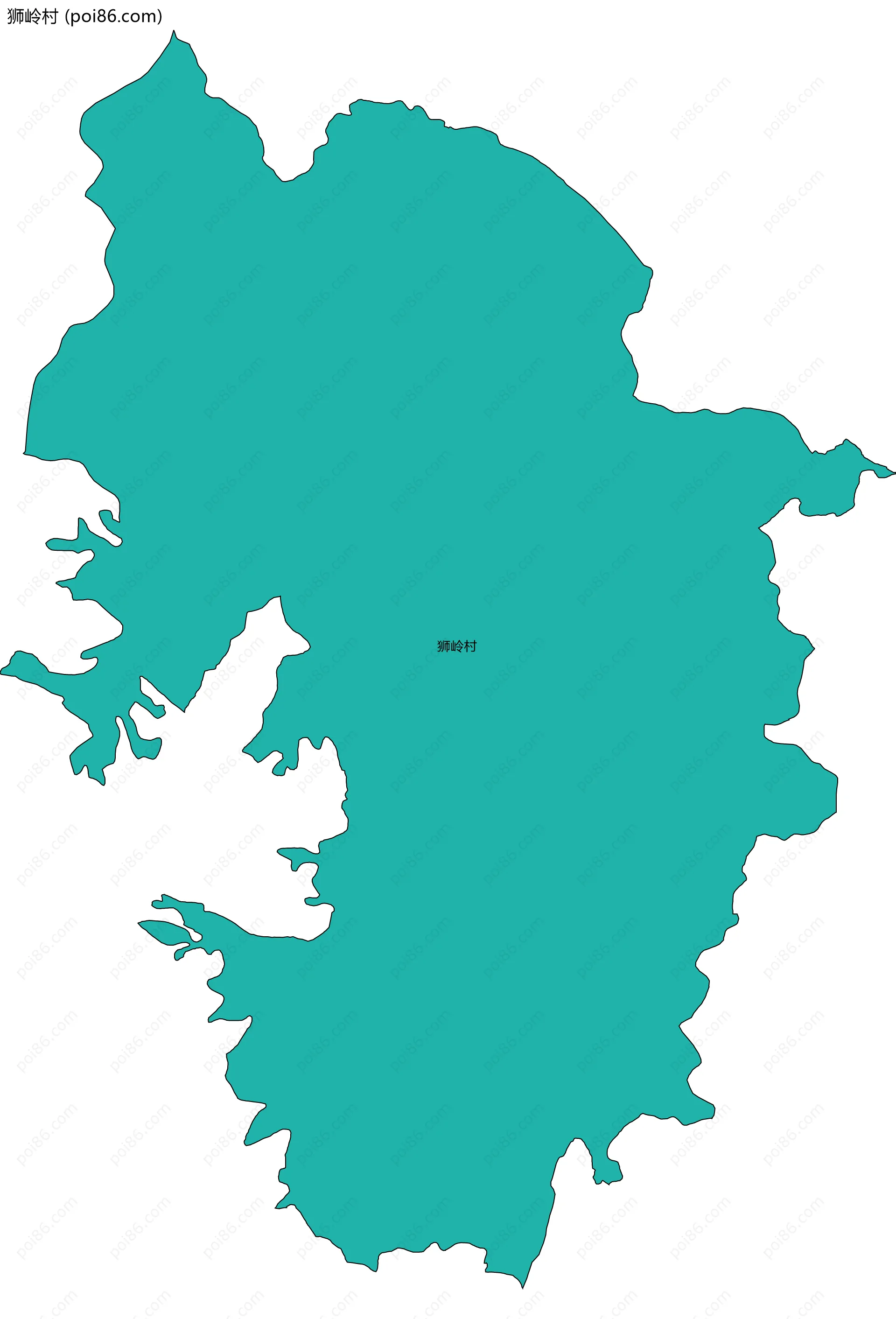 狮岭村边界地图