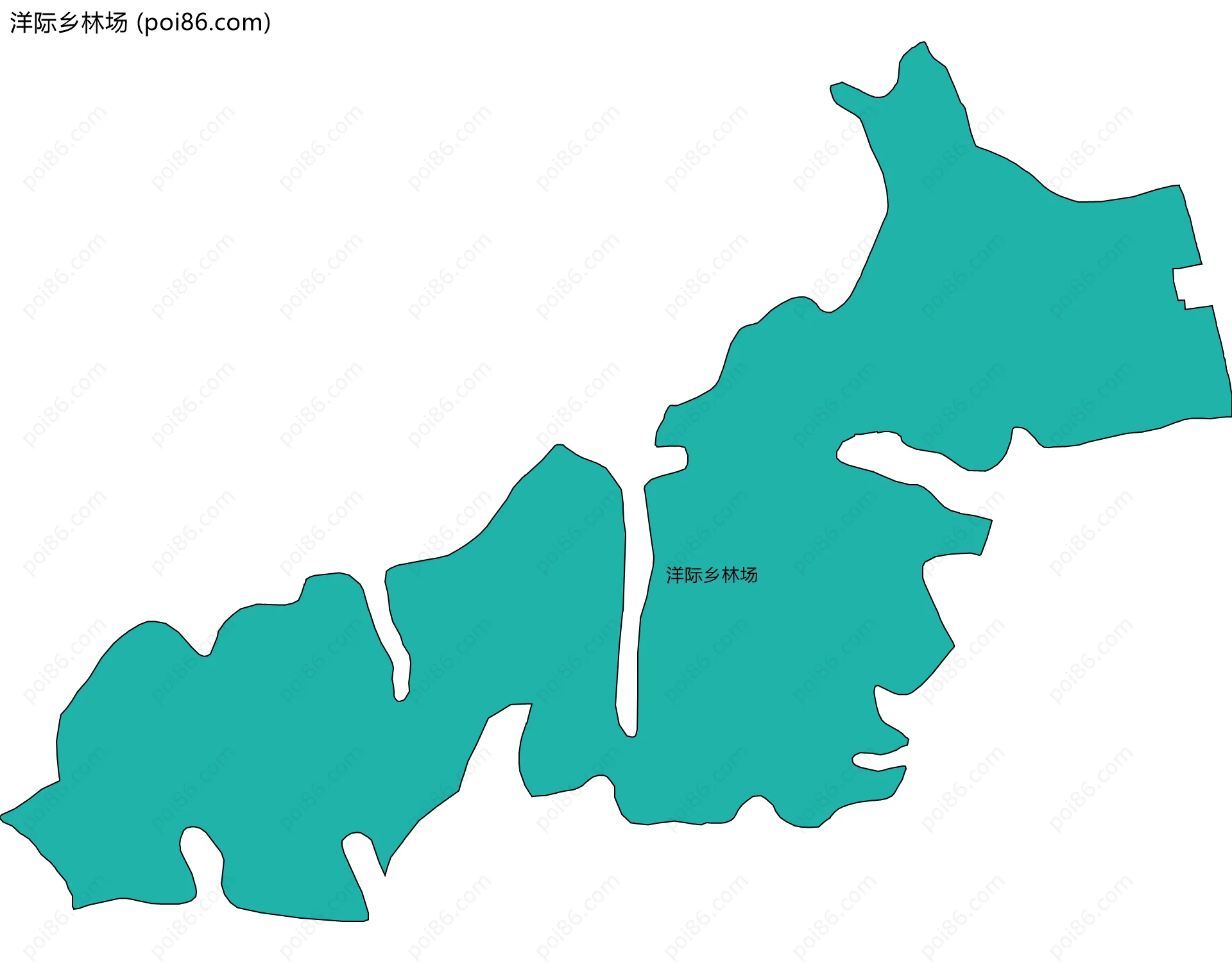 洋际乡林场边界地图