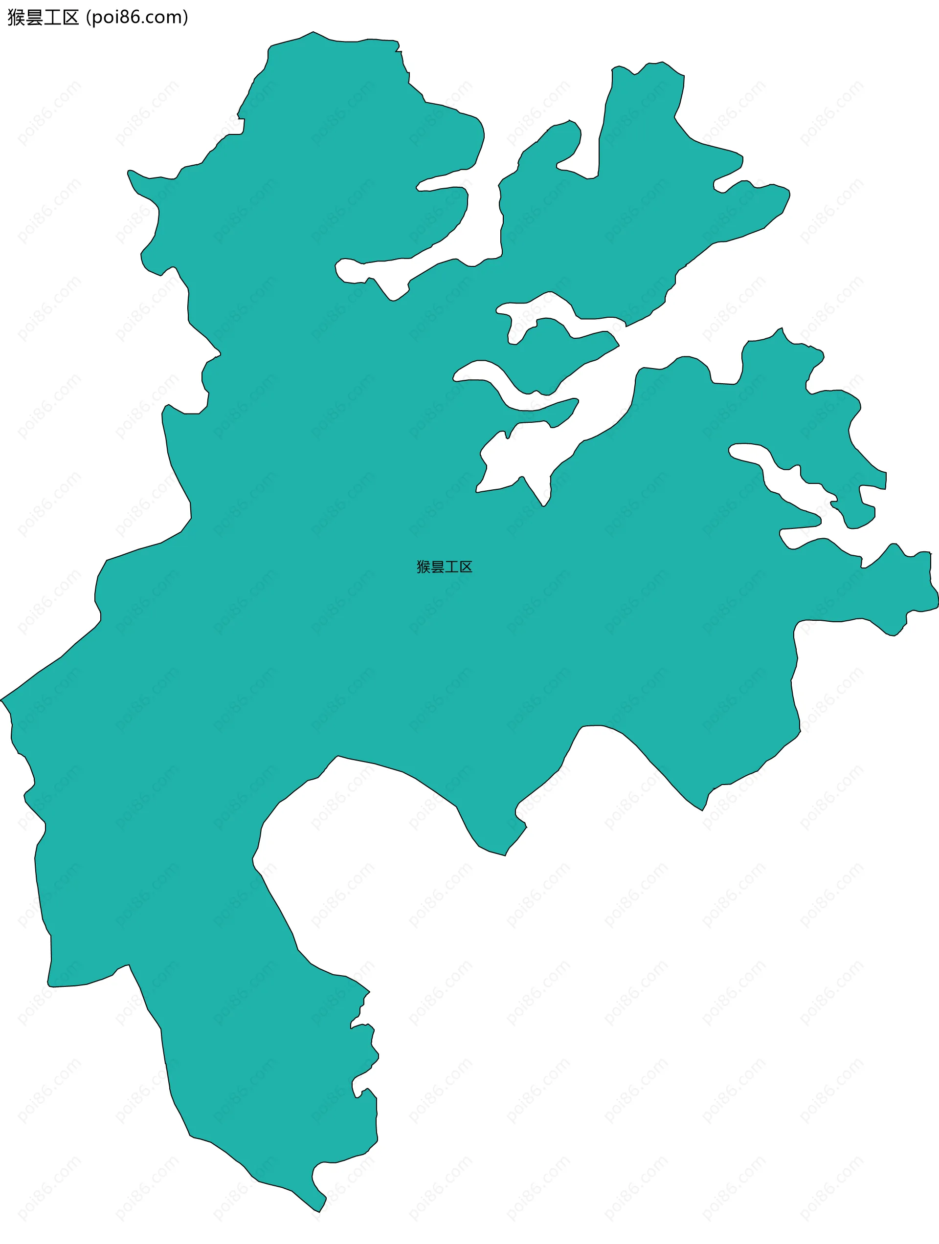 猴昙工区边界地图