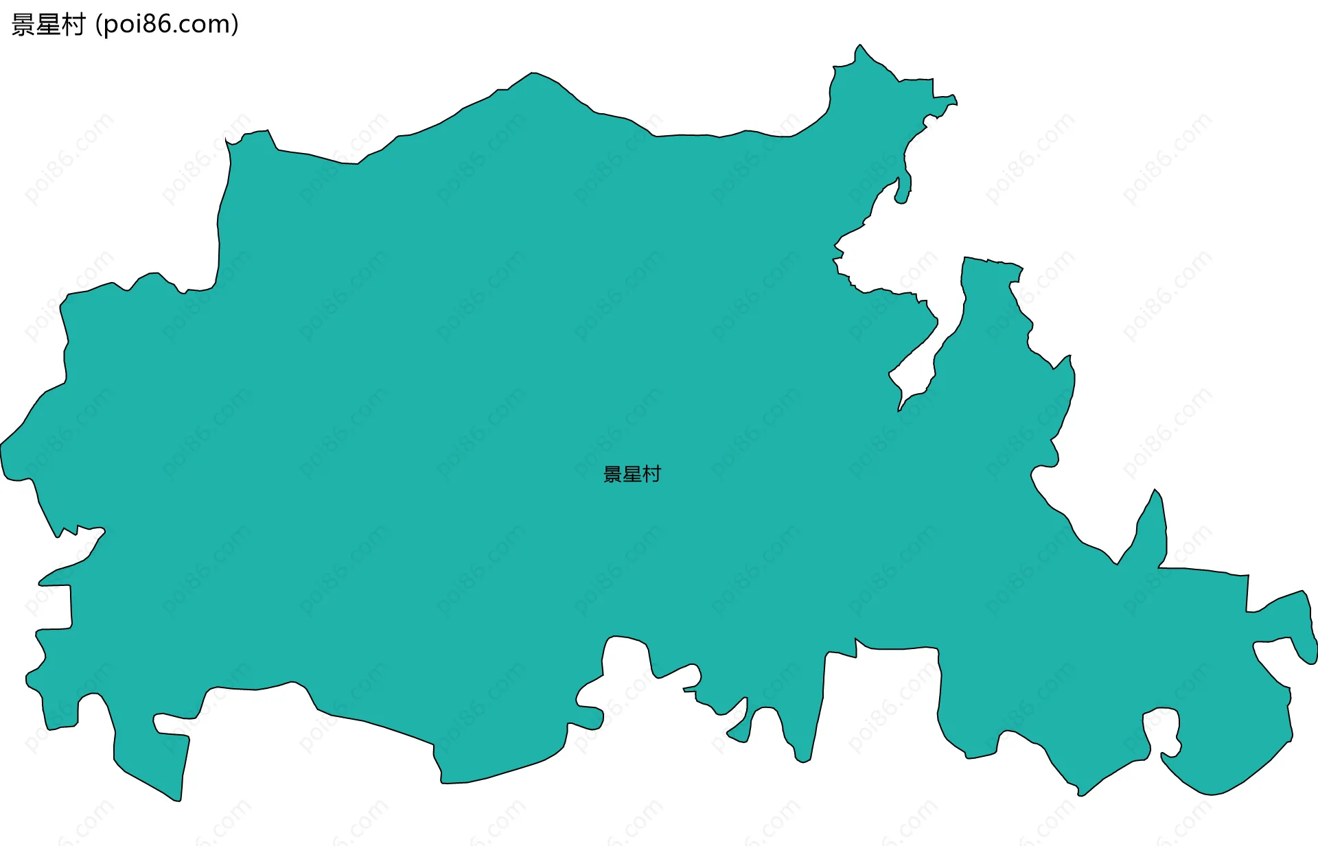 景星村边界地图