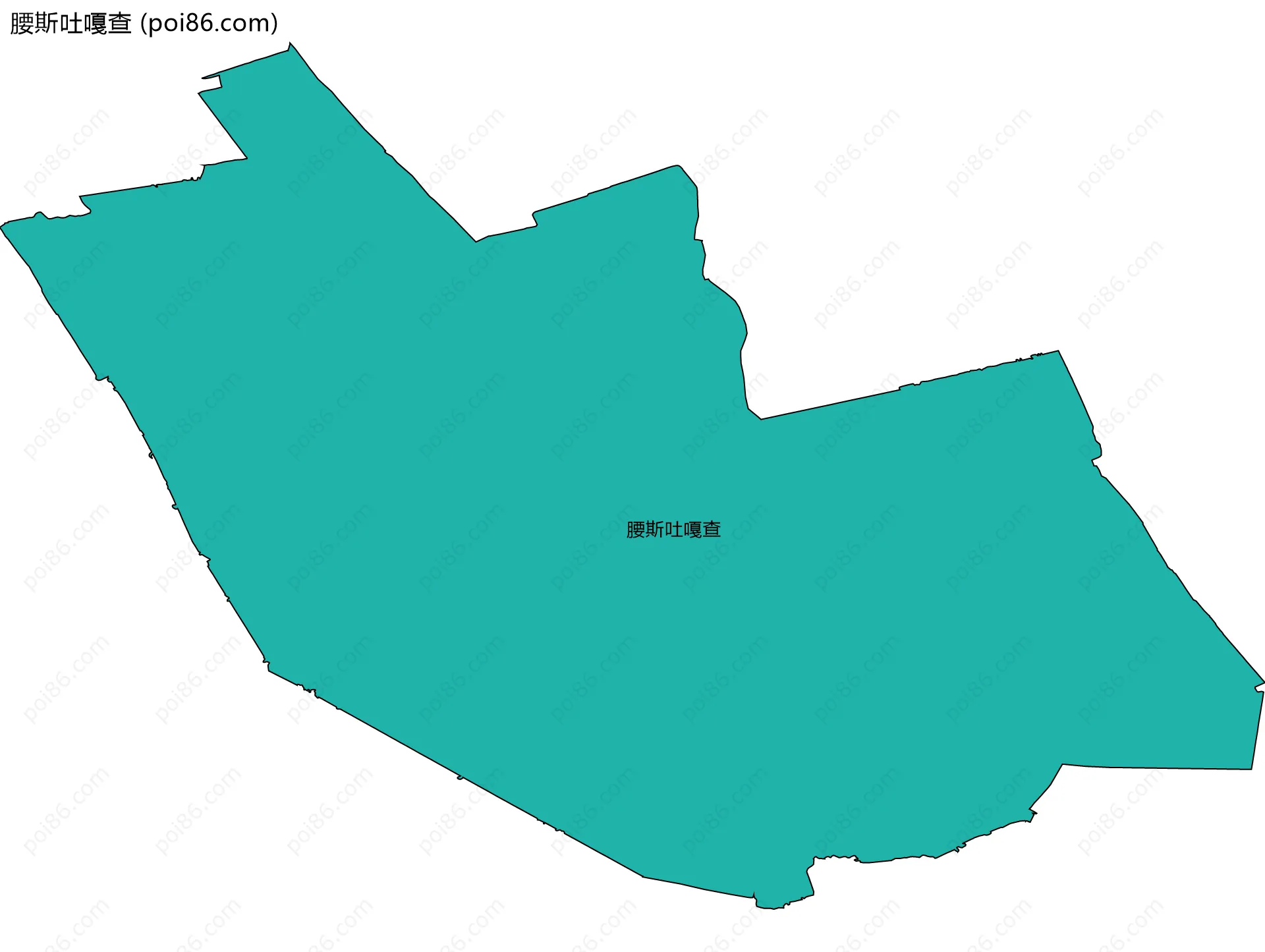 腰斯吐嘎查边界地图