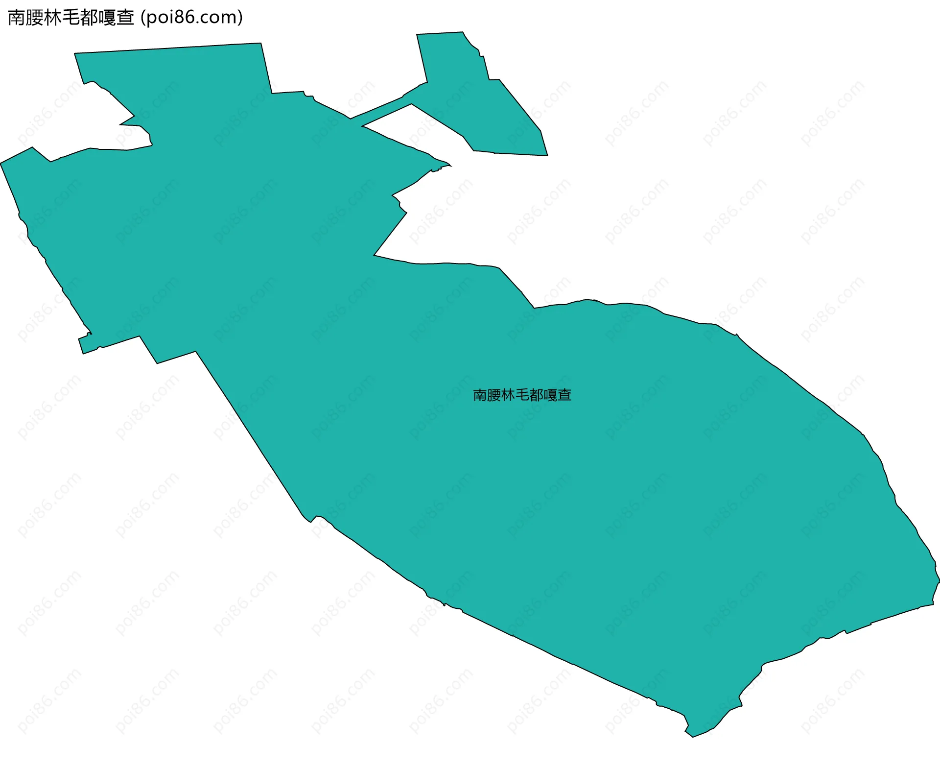 南腰林毛都嘎查边界地图