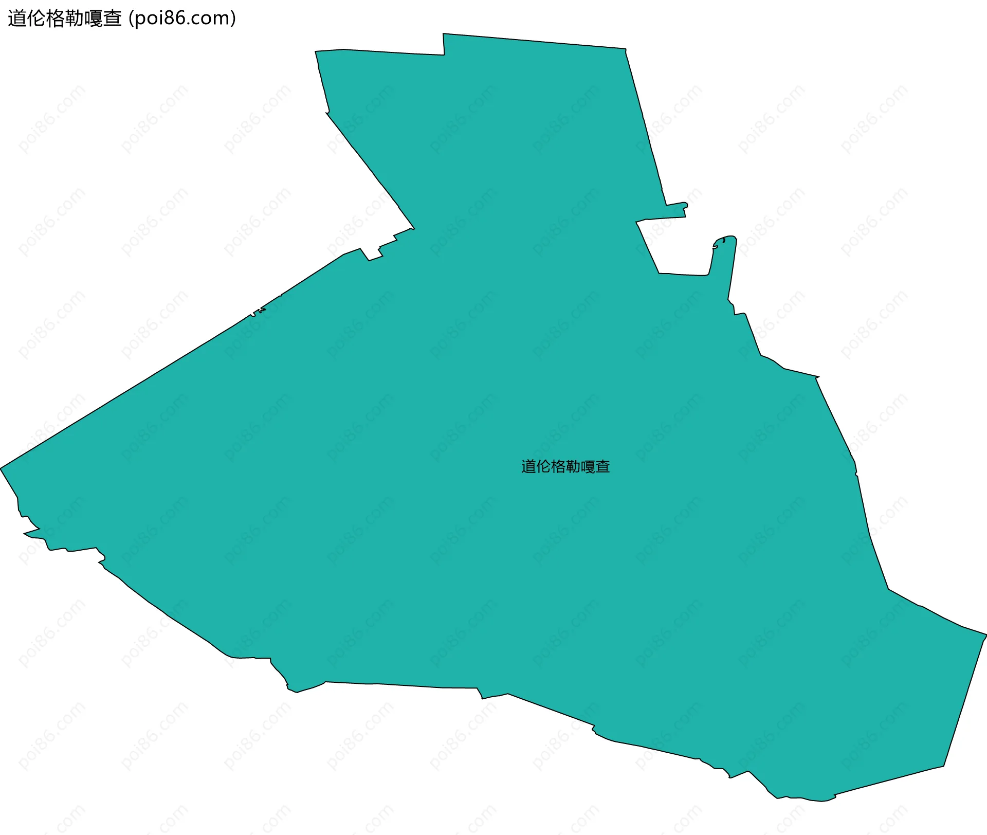 道伦格勒嘎查边界地图
