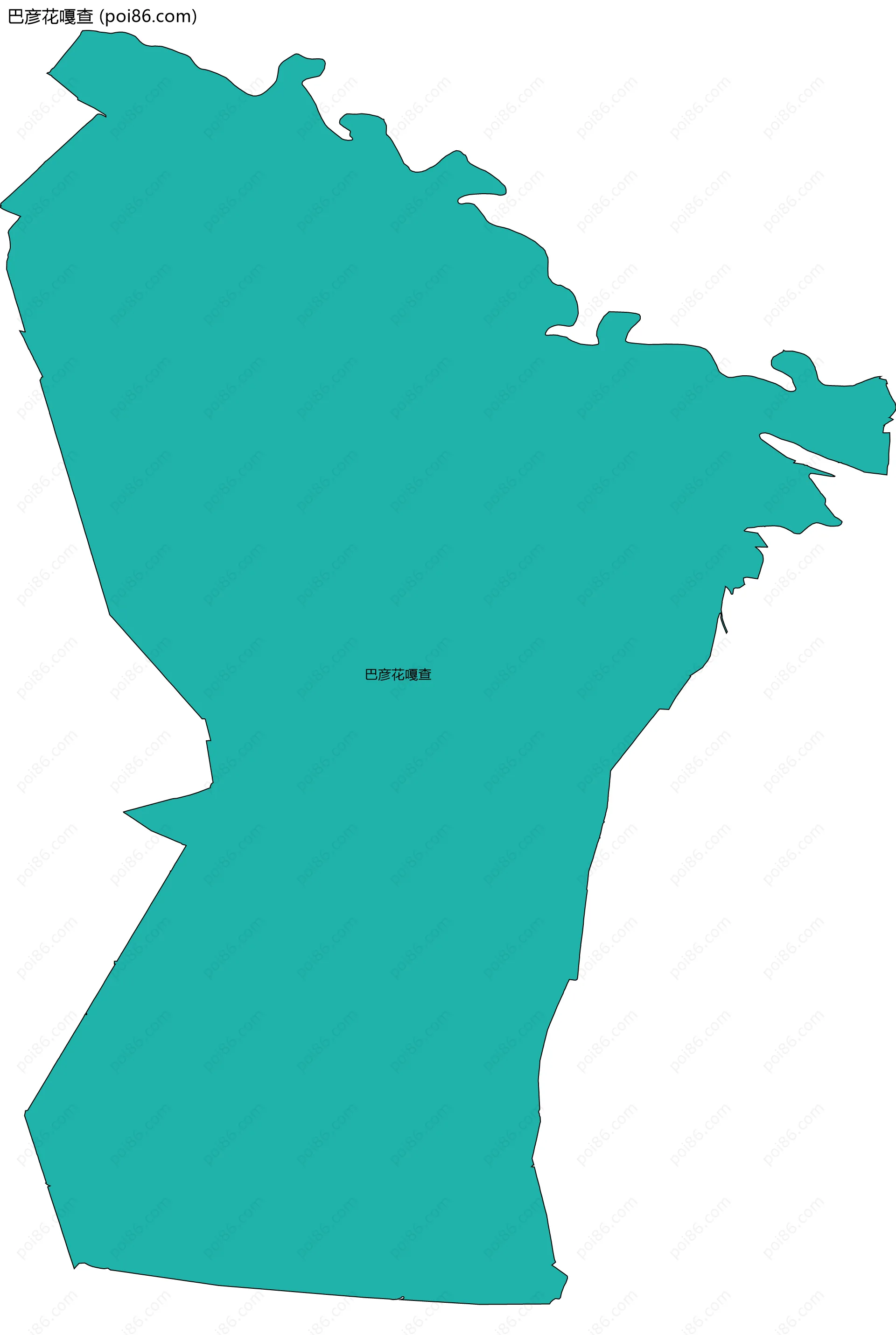 巴彦花嘎查边界地图