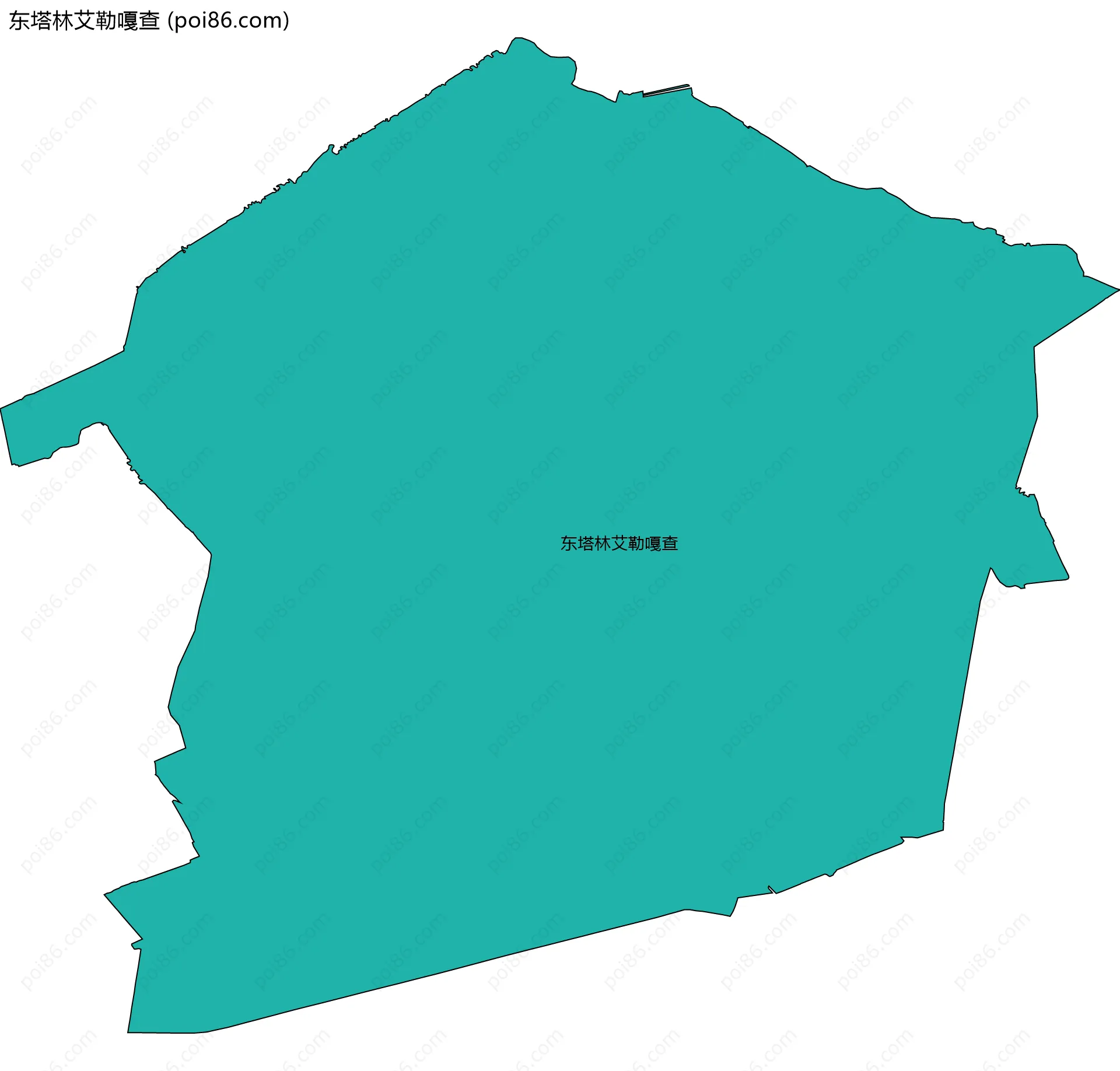 东塔林艾勒嘎查边界地图