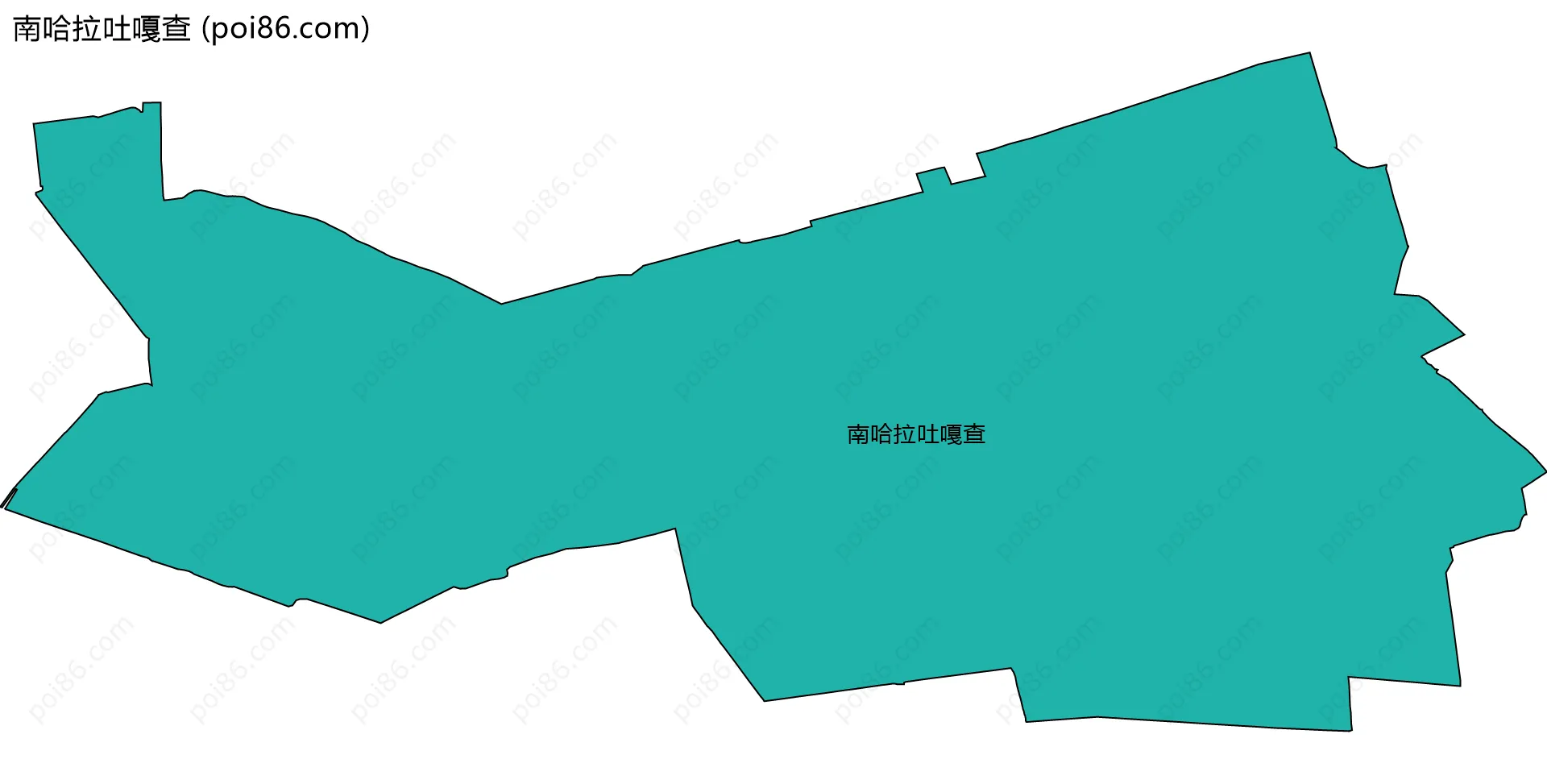 南哈拉吐嘎查边界地图