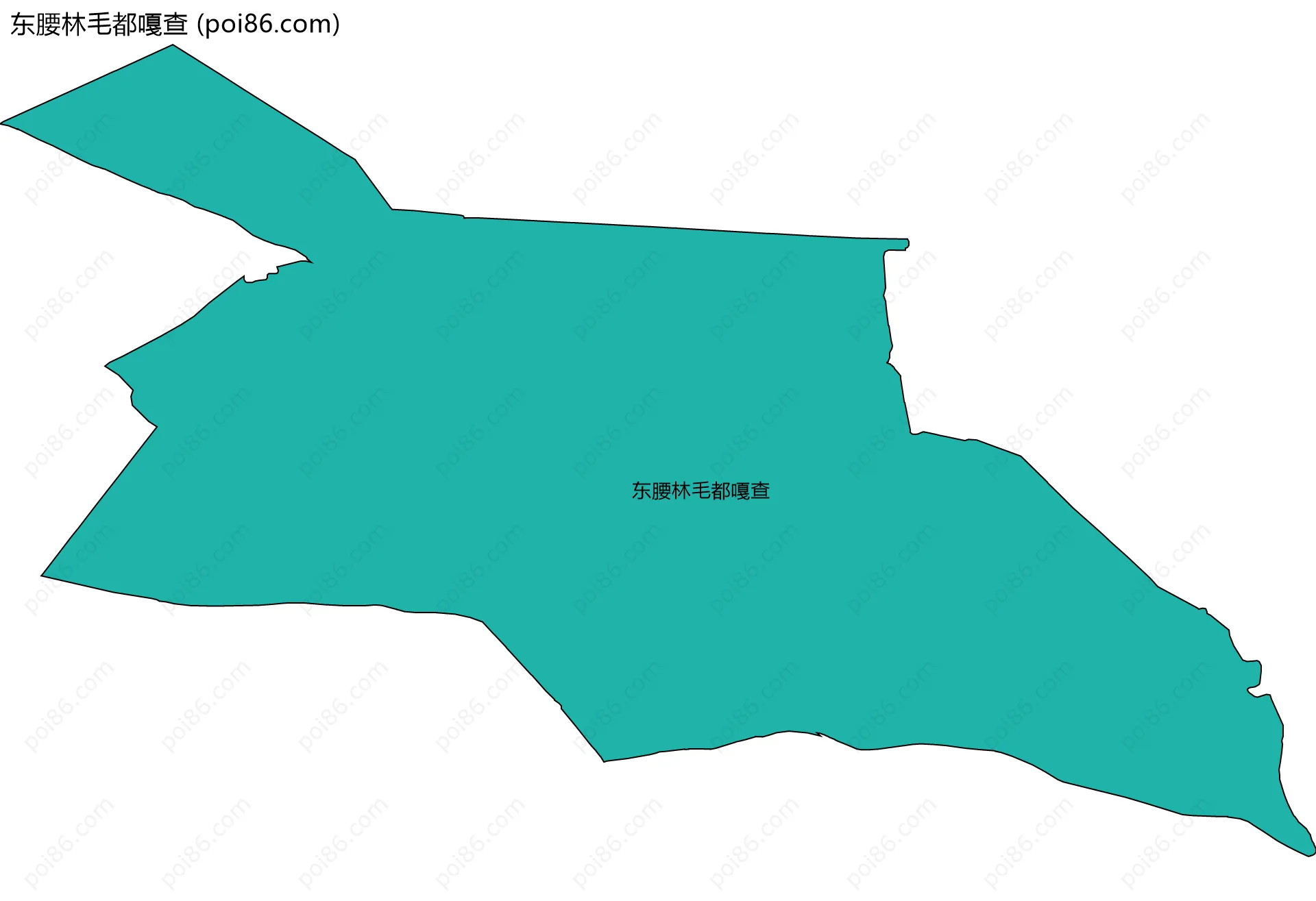 东腰林毛都嘎查边界地图