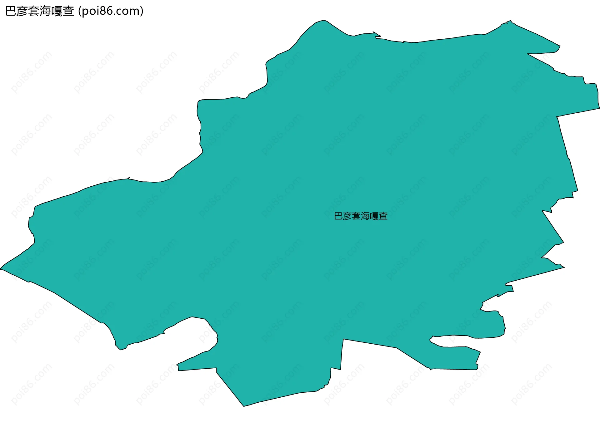 巴彦套海嘎查边界地图