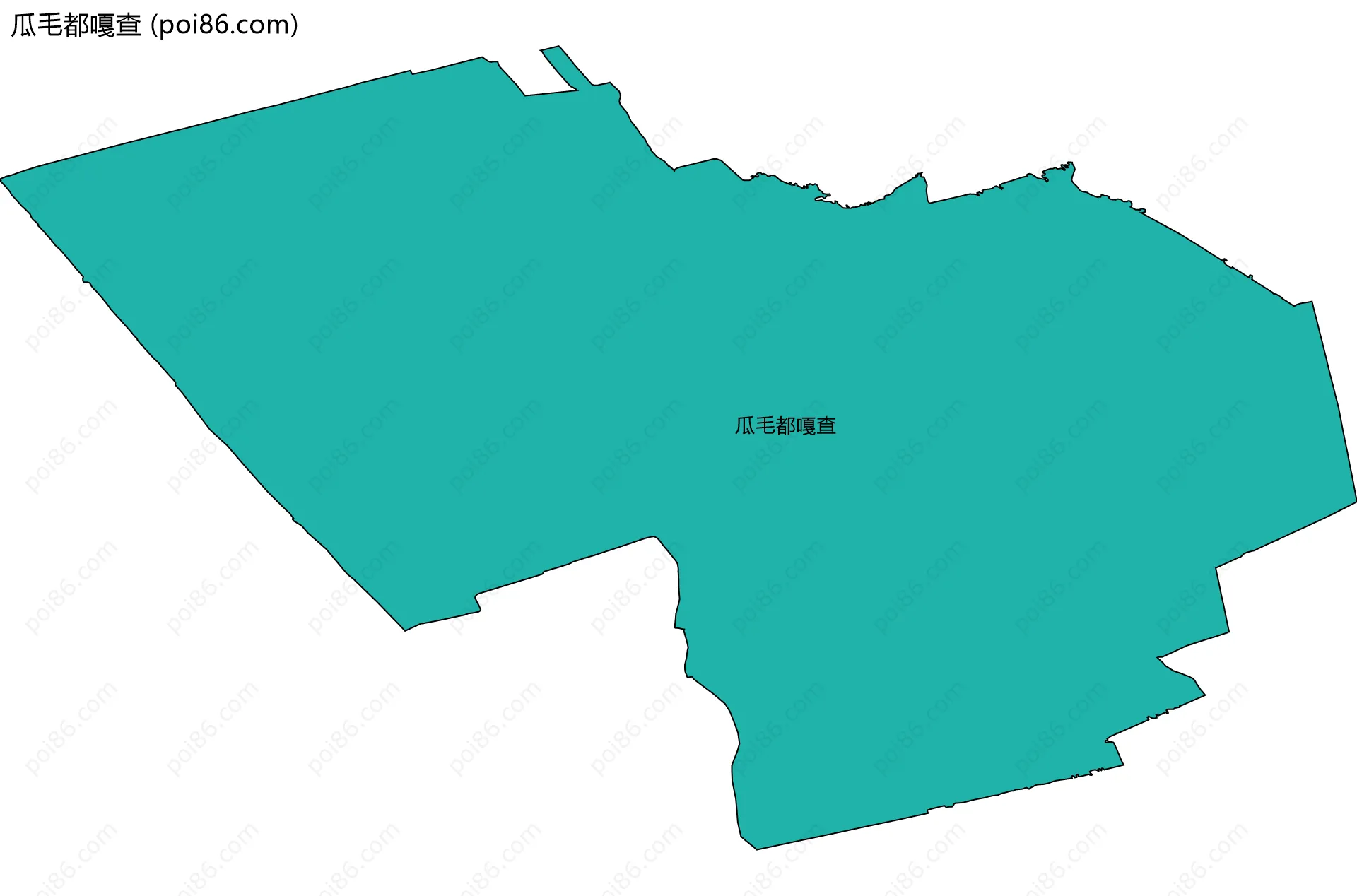 瓜毛都嘎查边界地图