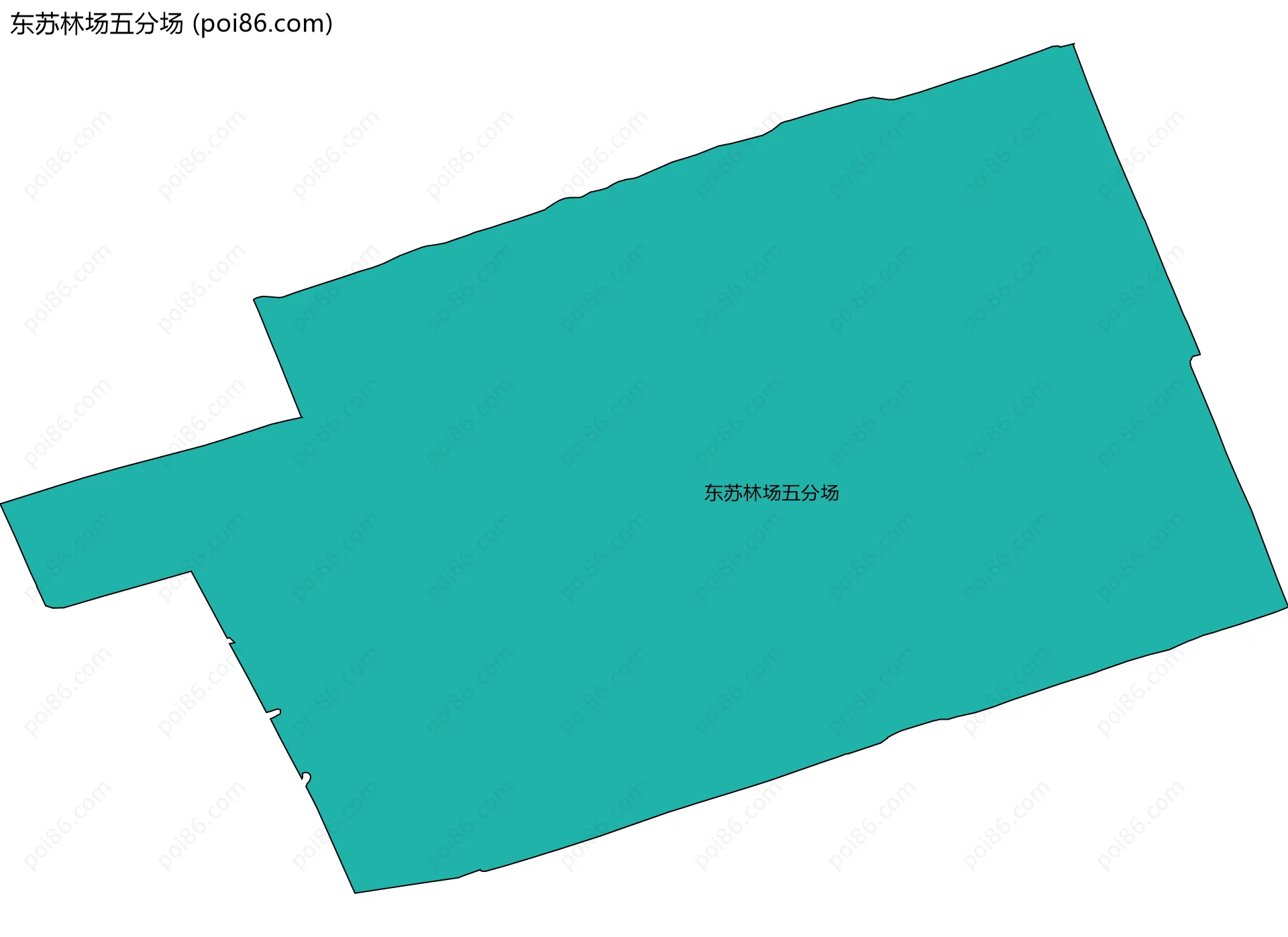 东苏林场五分场边界地图