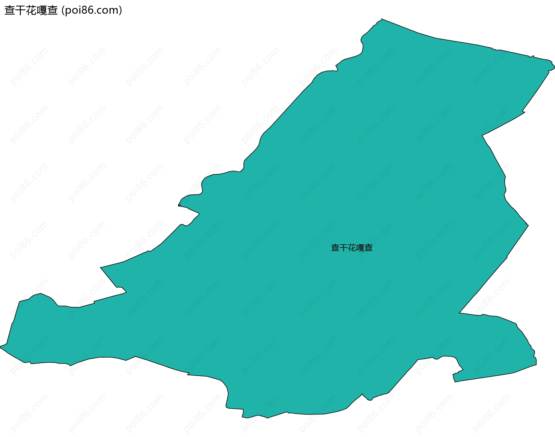 查干花嘎查边界地图