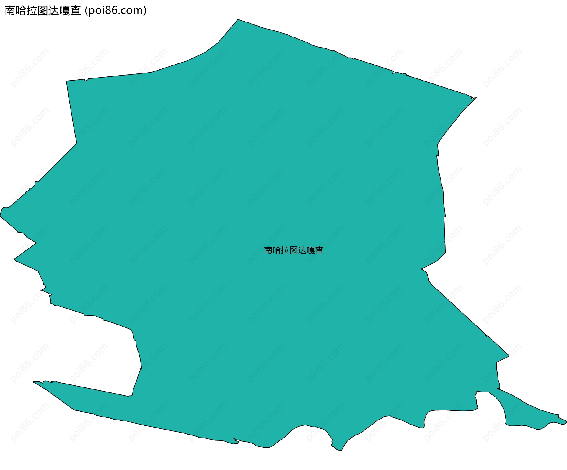 南哈拉图达嘎查边界地图