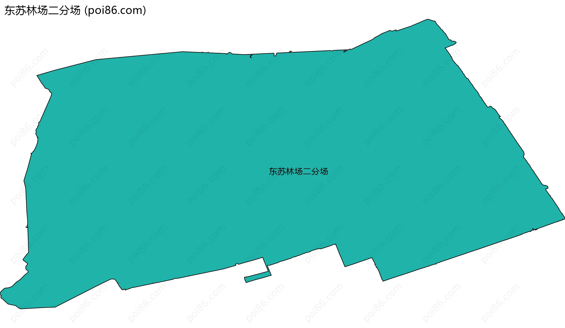 东苏林场二分场边界地图