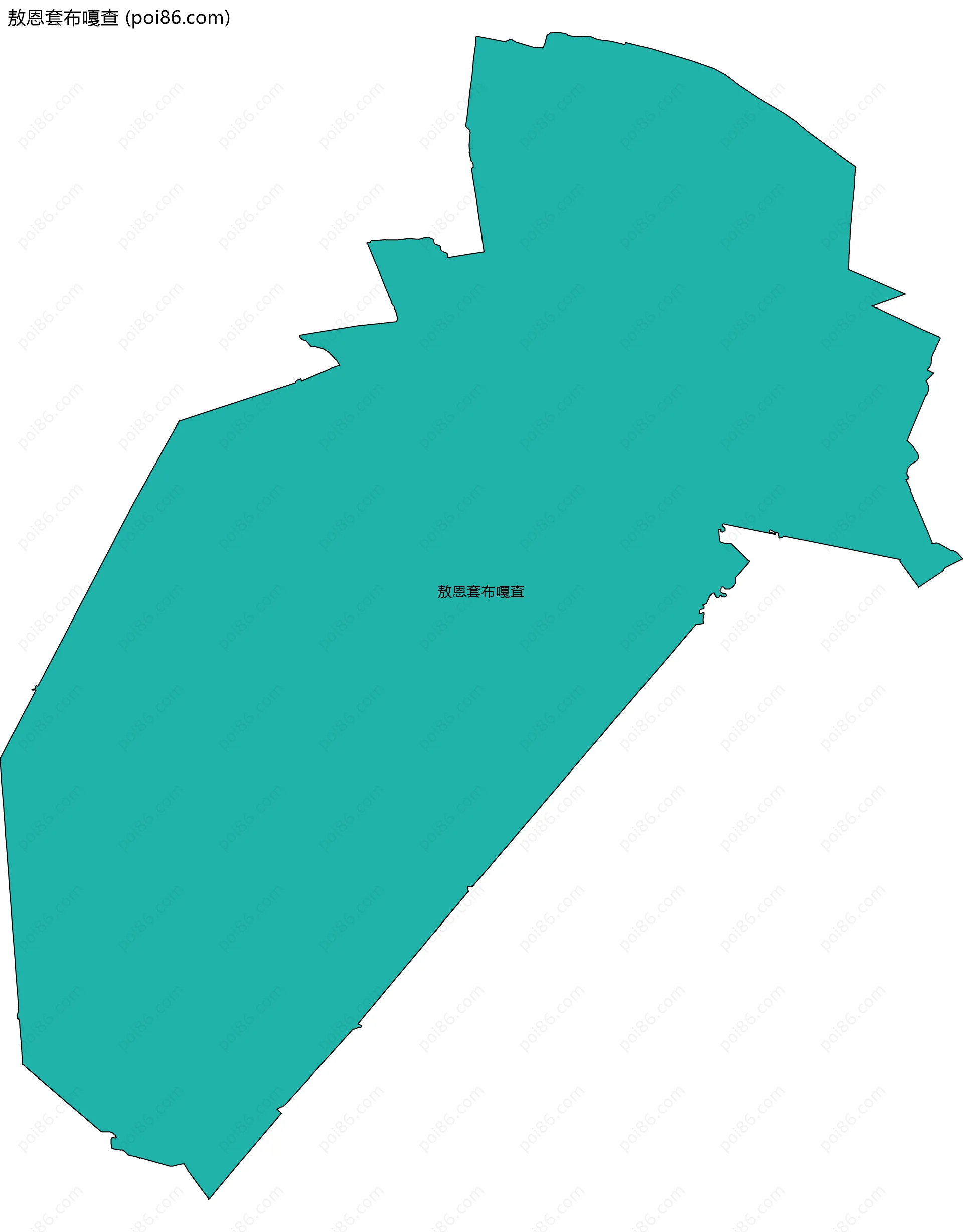 敖恩套布嘎查边界地图