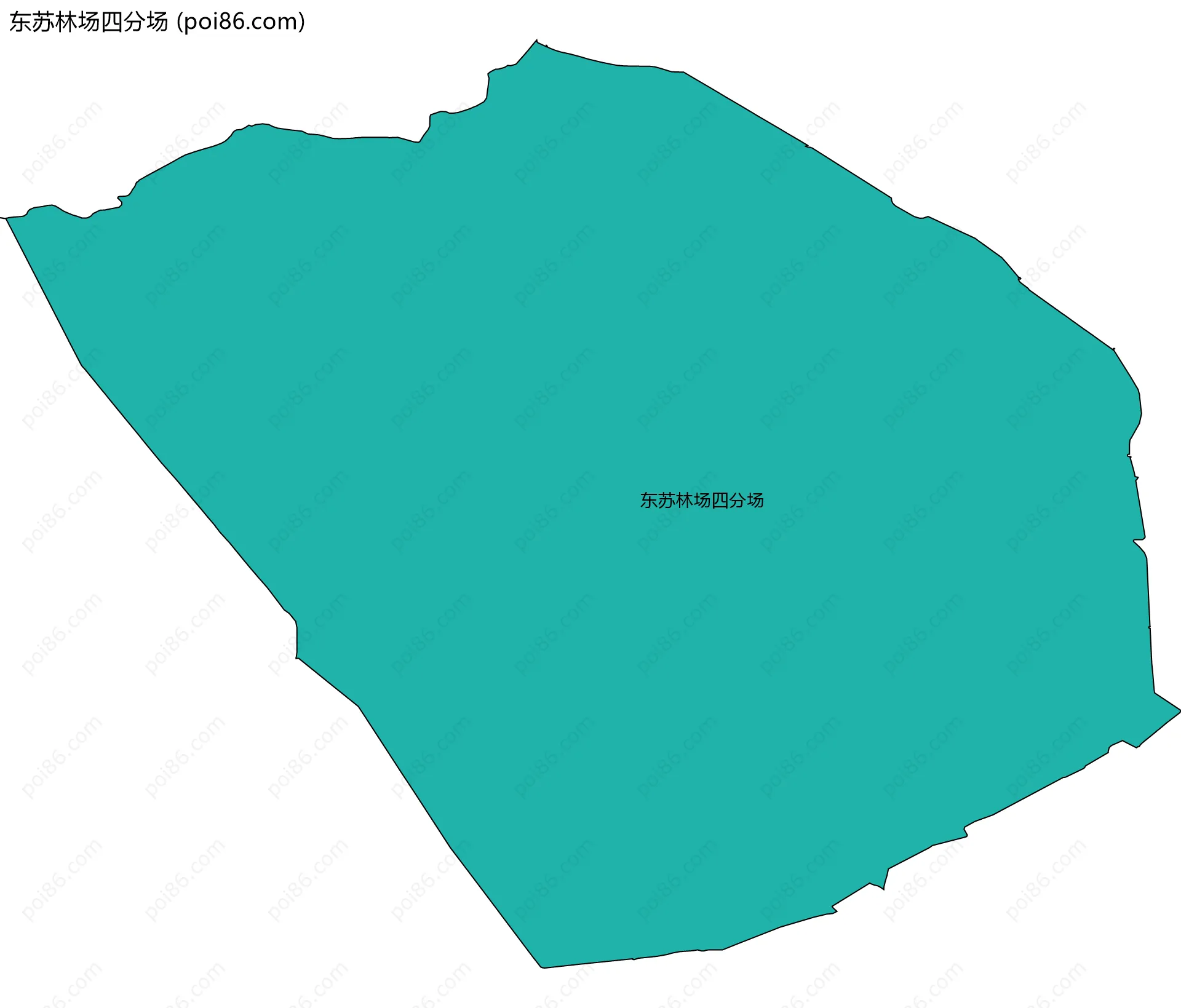 东苏林场四分场边界地图
