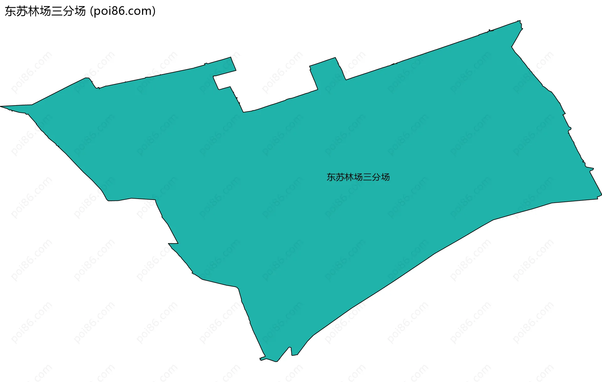 东苏林场三分场边界地图