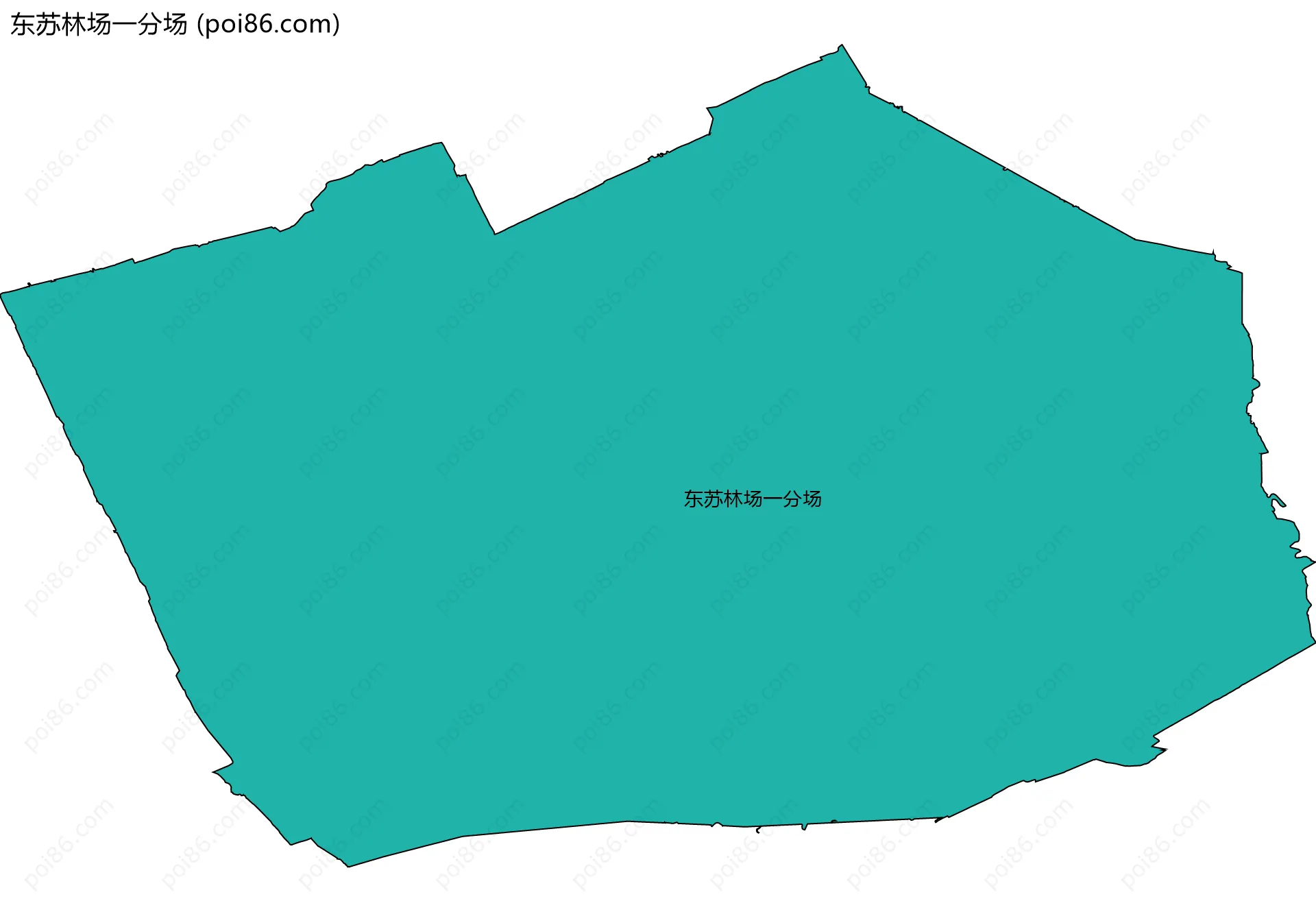 东苏林场一分场边界地图