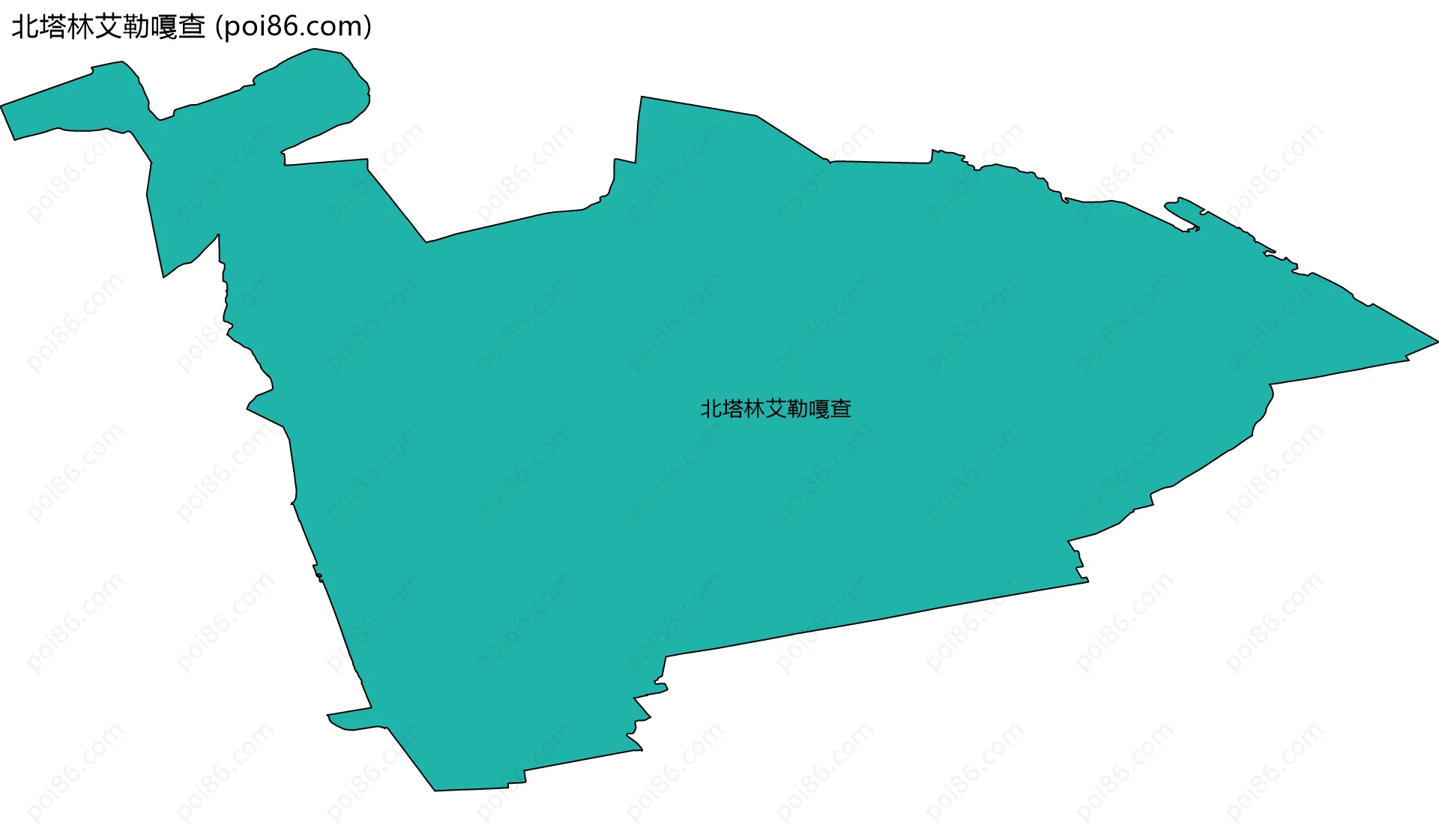 北塔林艾勒嘎查边界地图