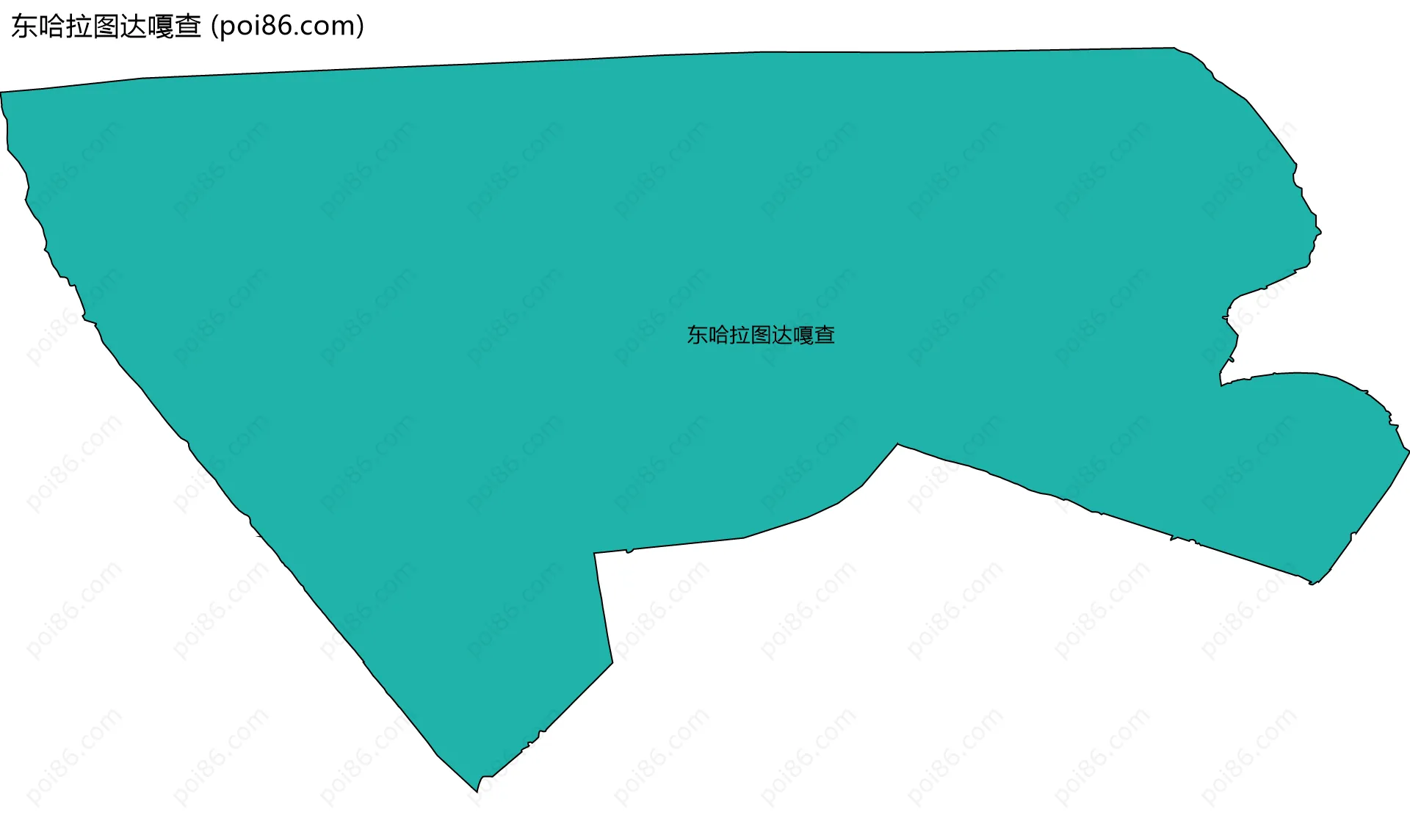东哈拉图达嘎查边界地图