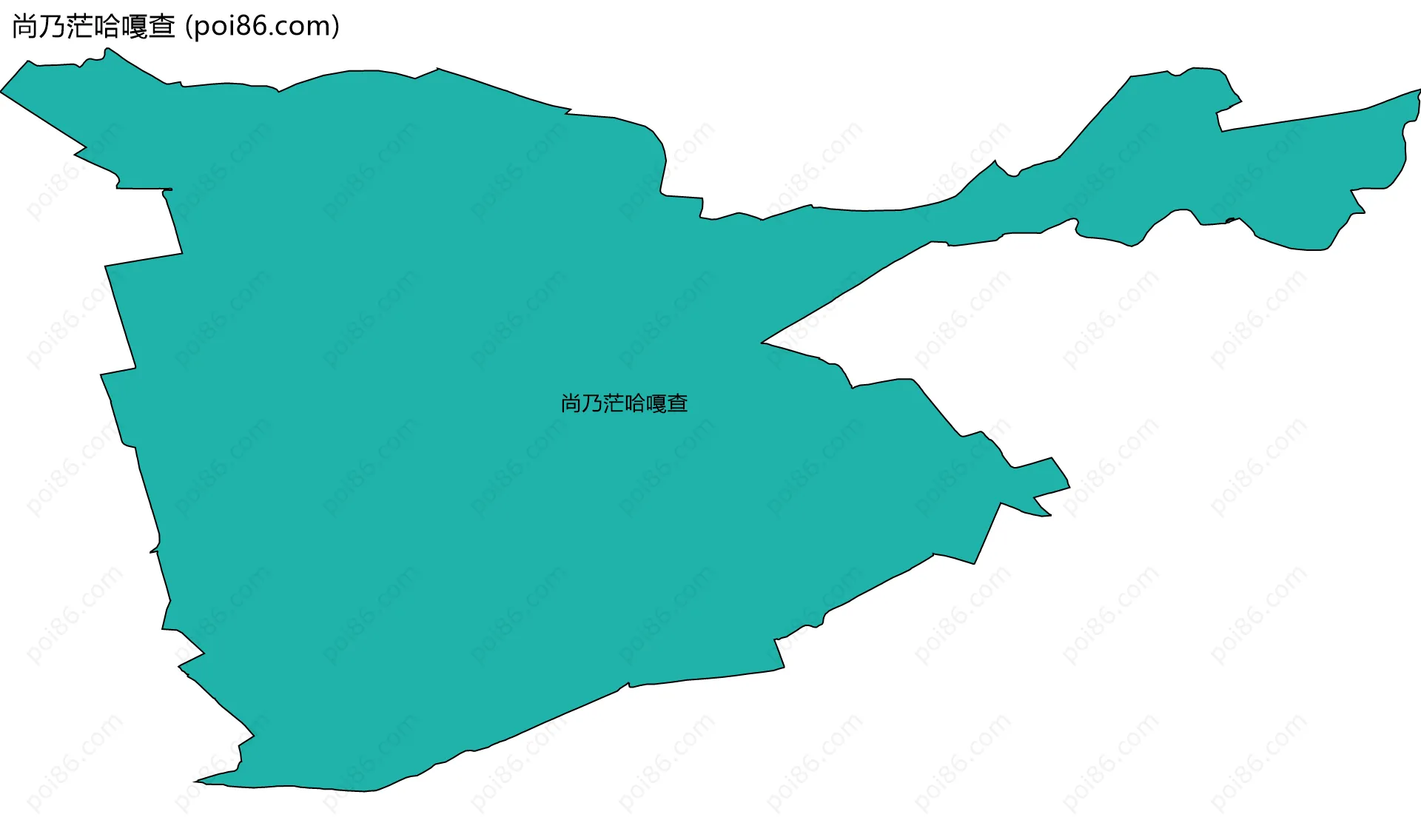 尚乃茫哈嘎查边界地图