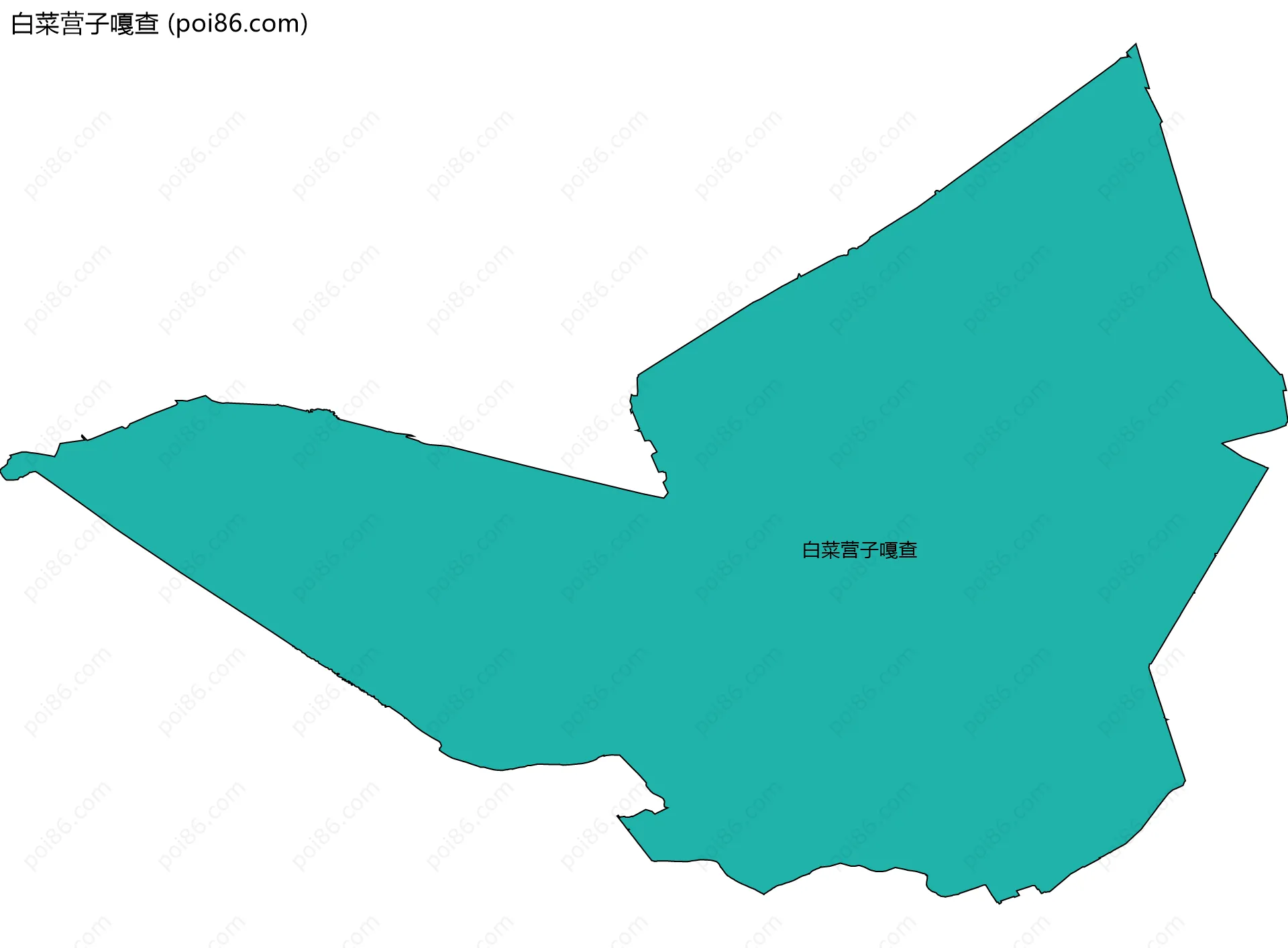 白菜营子嘎查边界地图