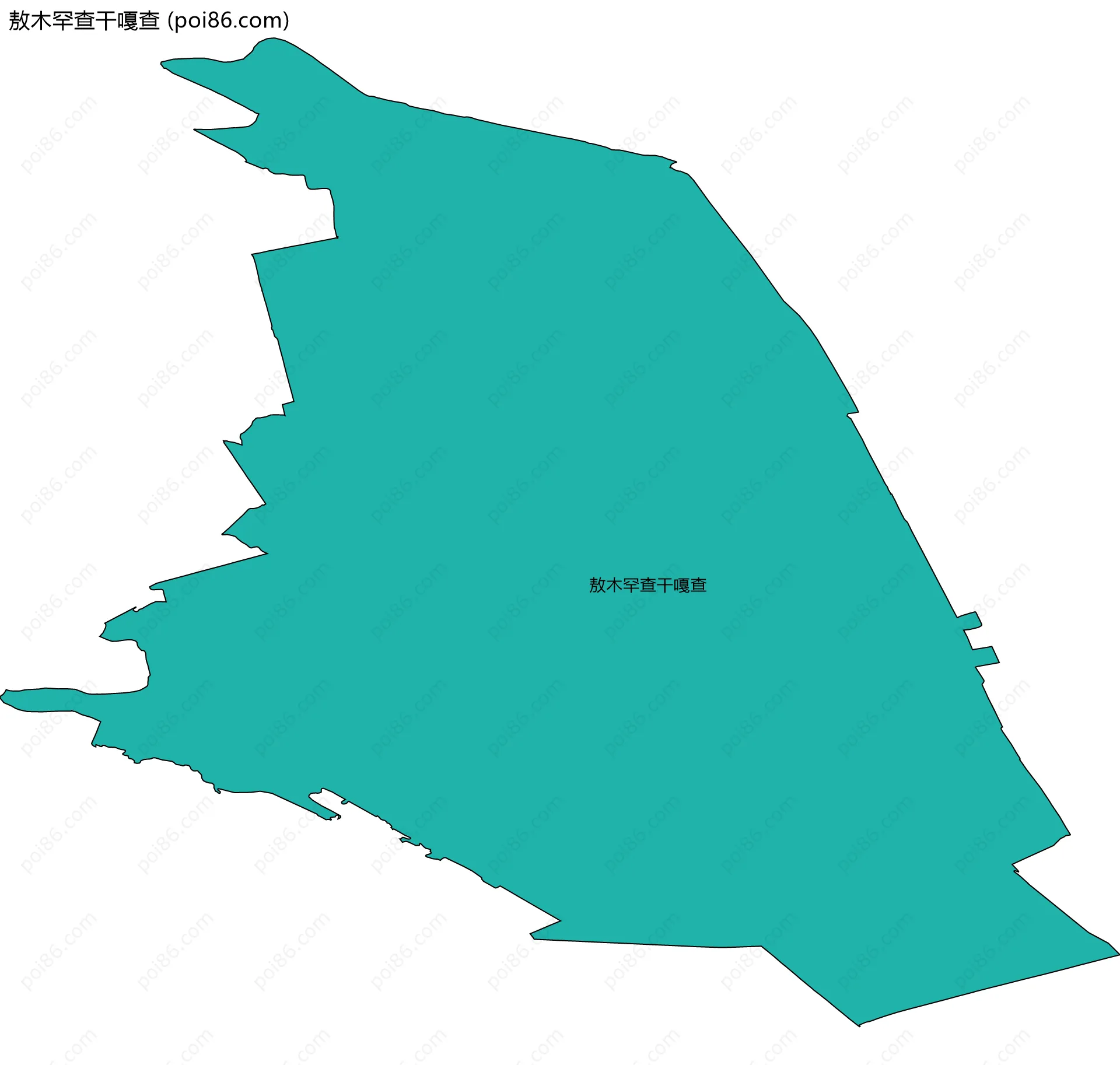 敖木罕查干嘎查边界地图