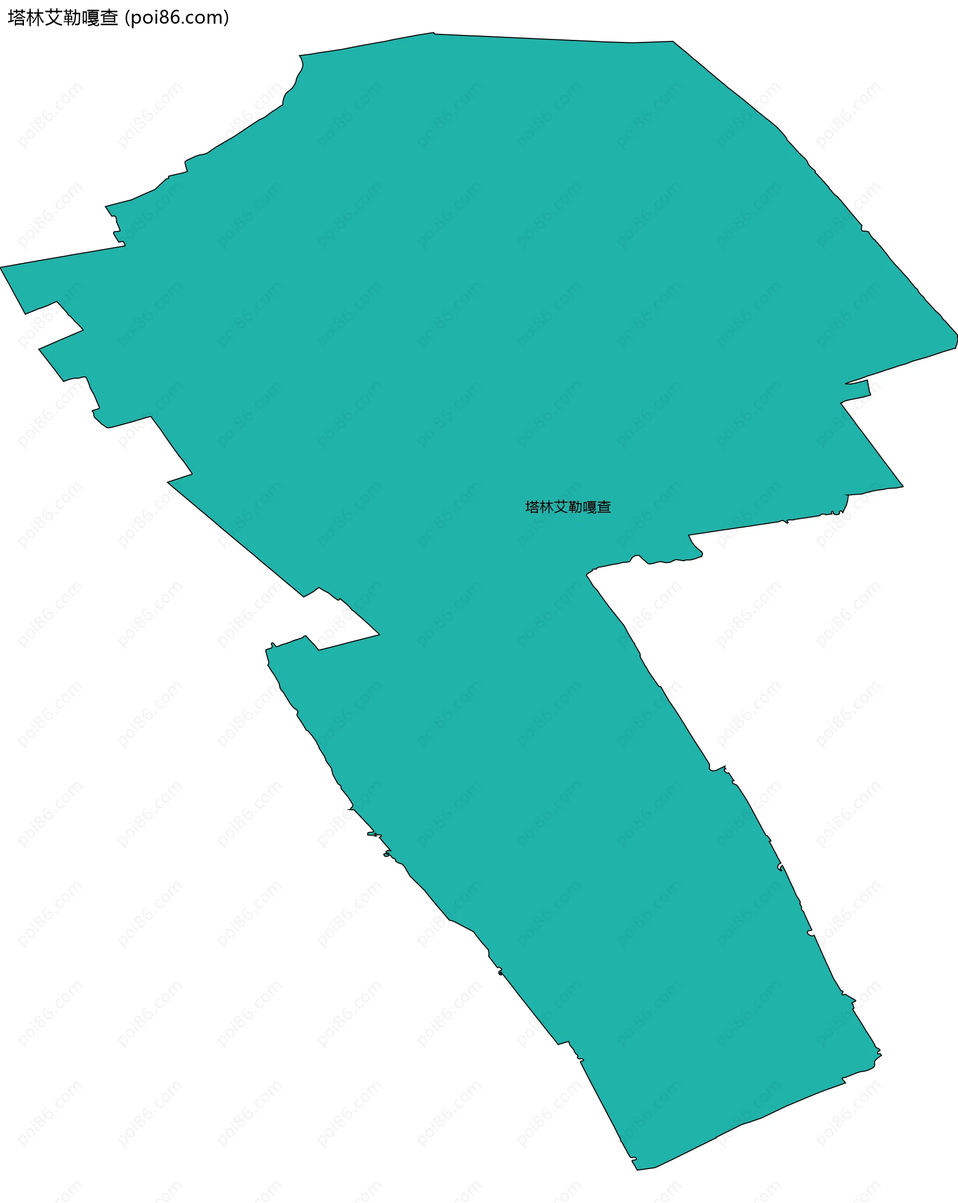 塔林艾勒嘎查边界地图