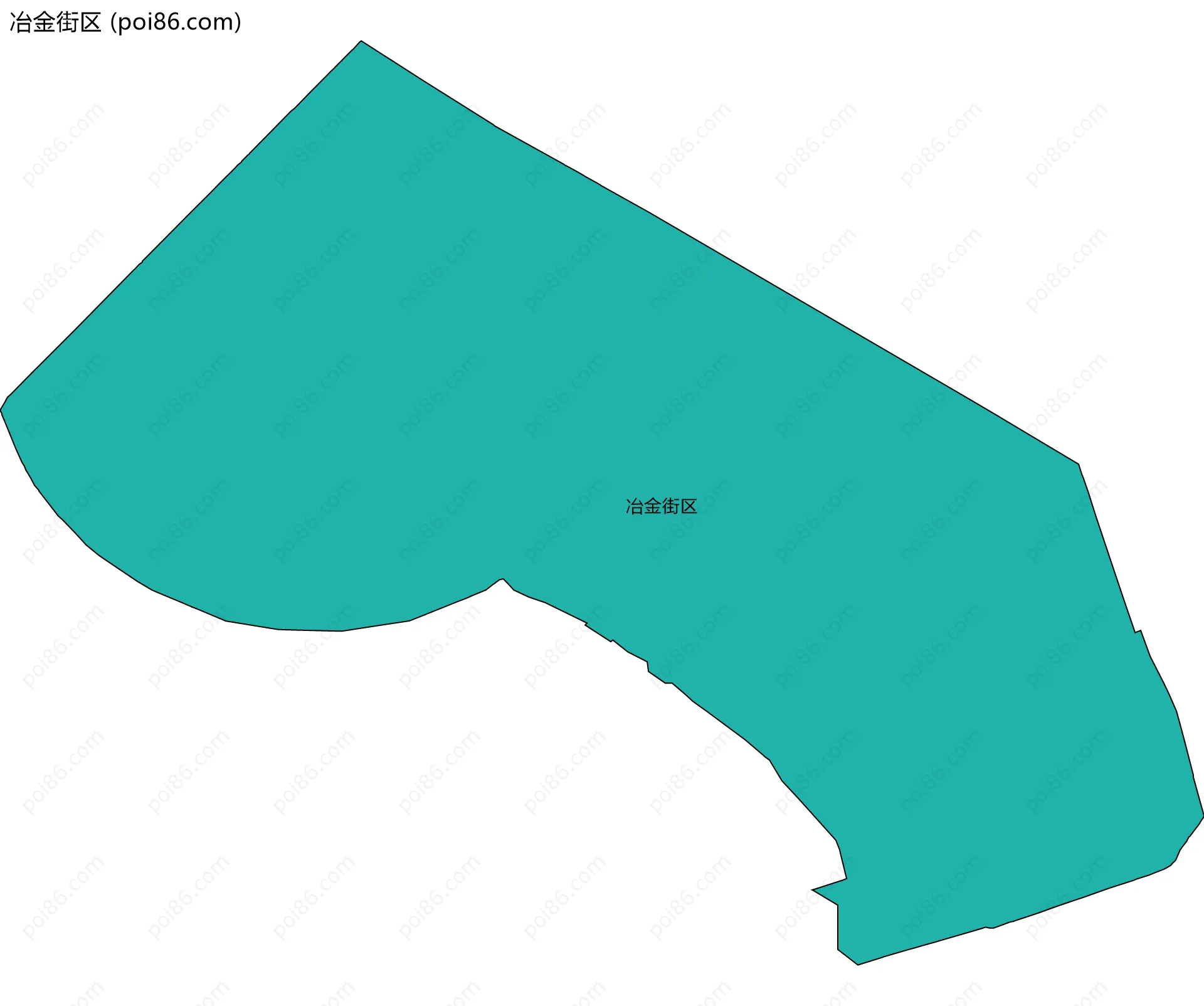 冶金街区边界地图