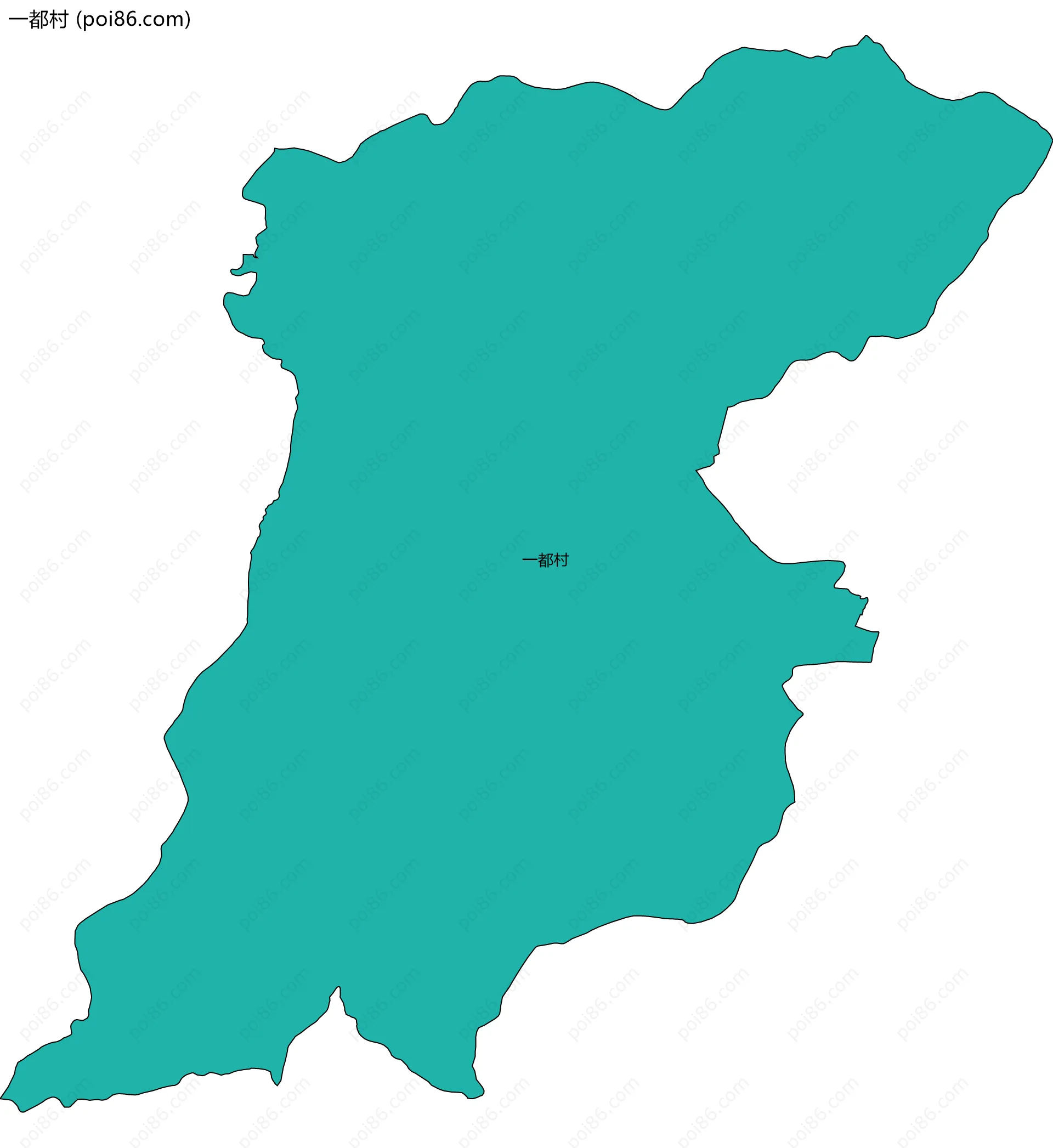 一都村边界地图